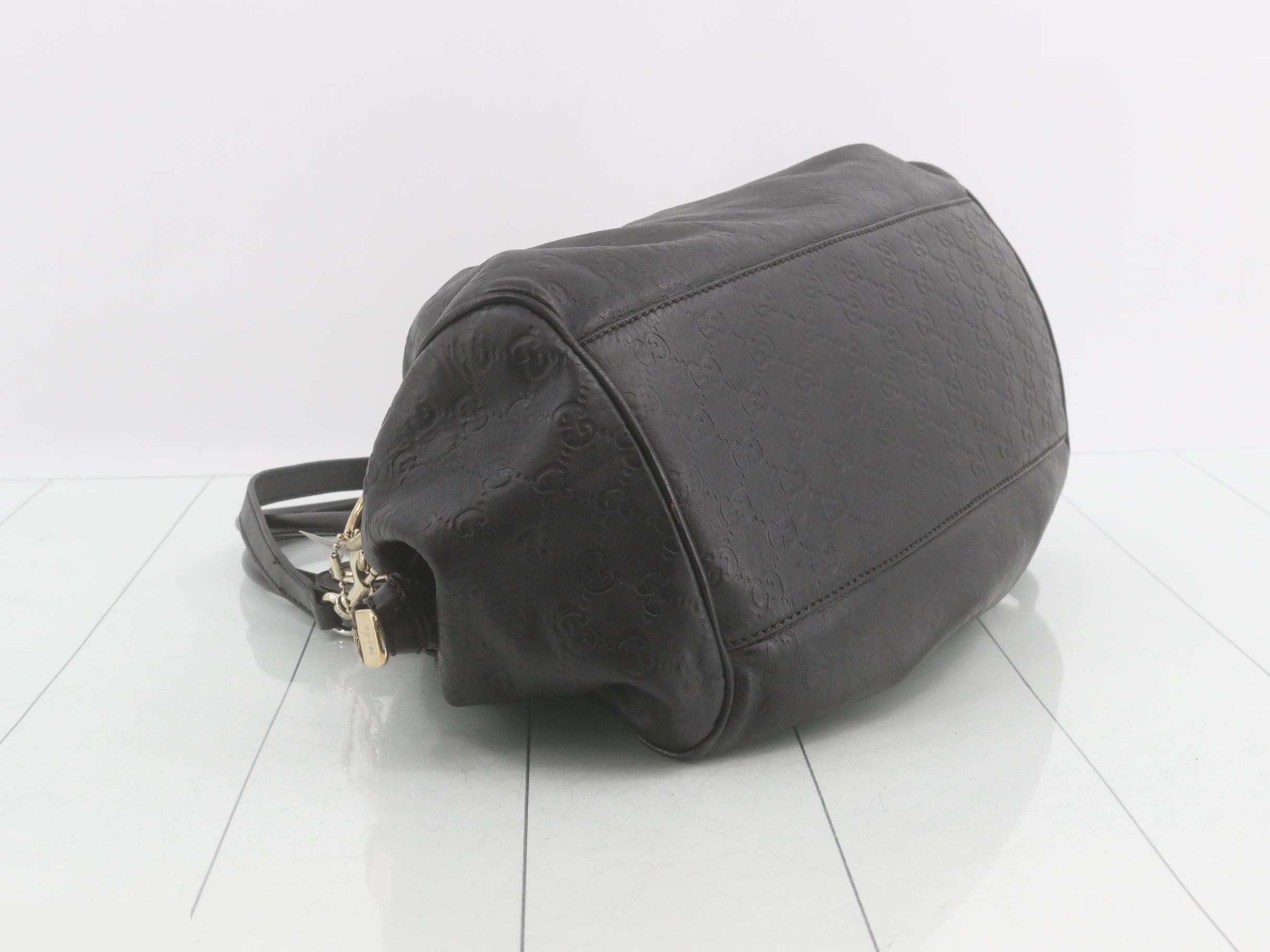 Sukey Diamante Leather Black Shoulder Bag — view 5