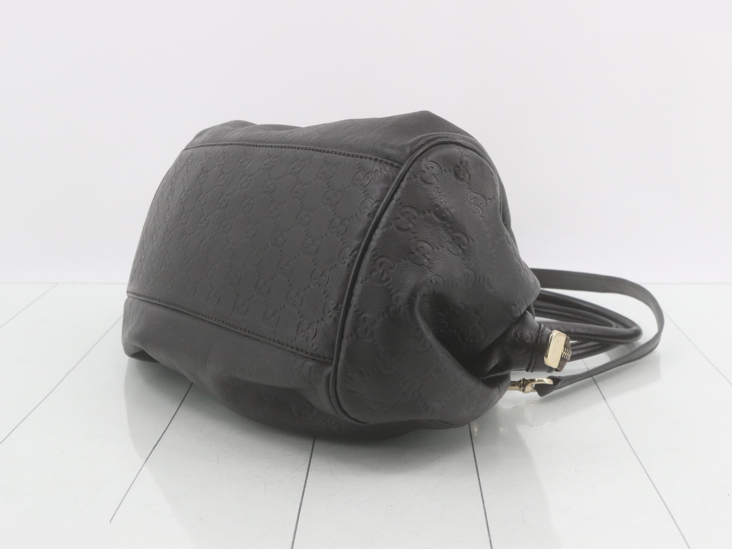 Sukey Diamante Leather Black Shoulder Bag — view 6