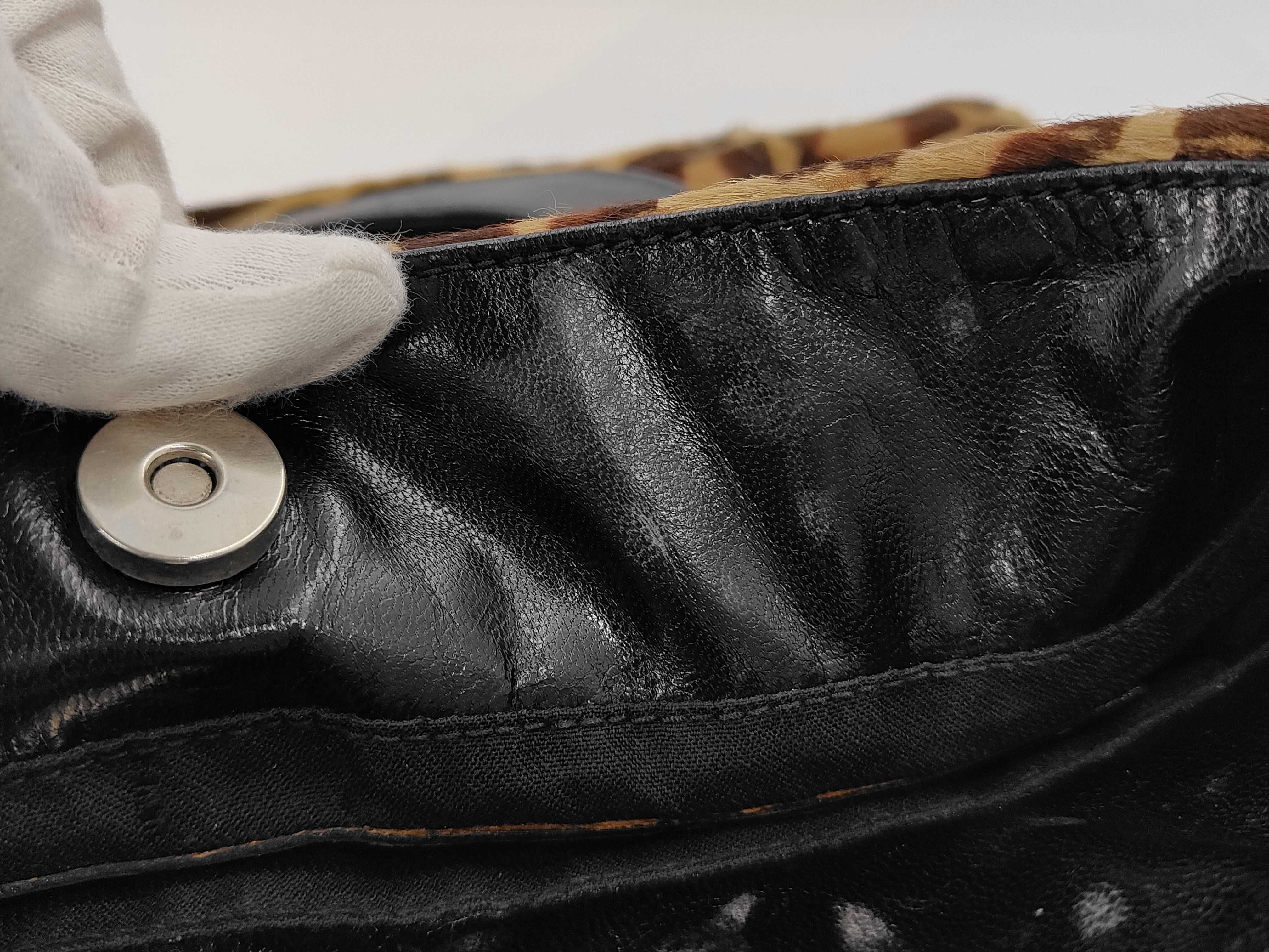 Calfskin Handbag with FF Pattern — view 12