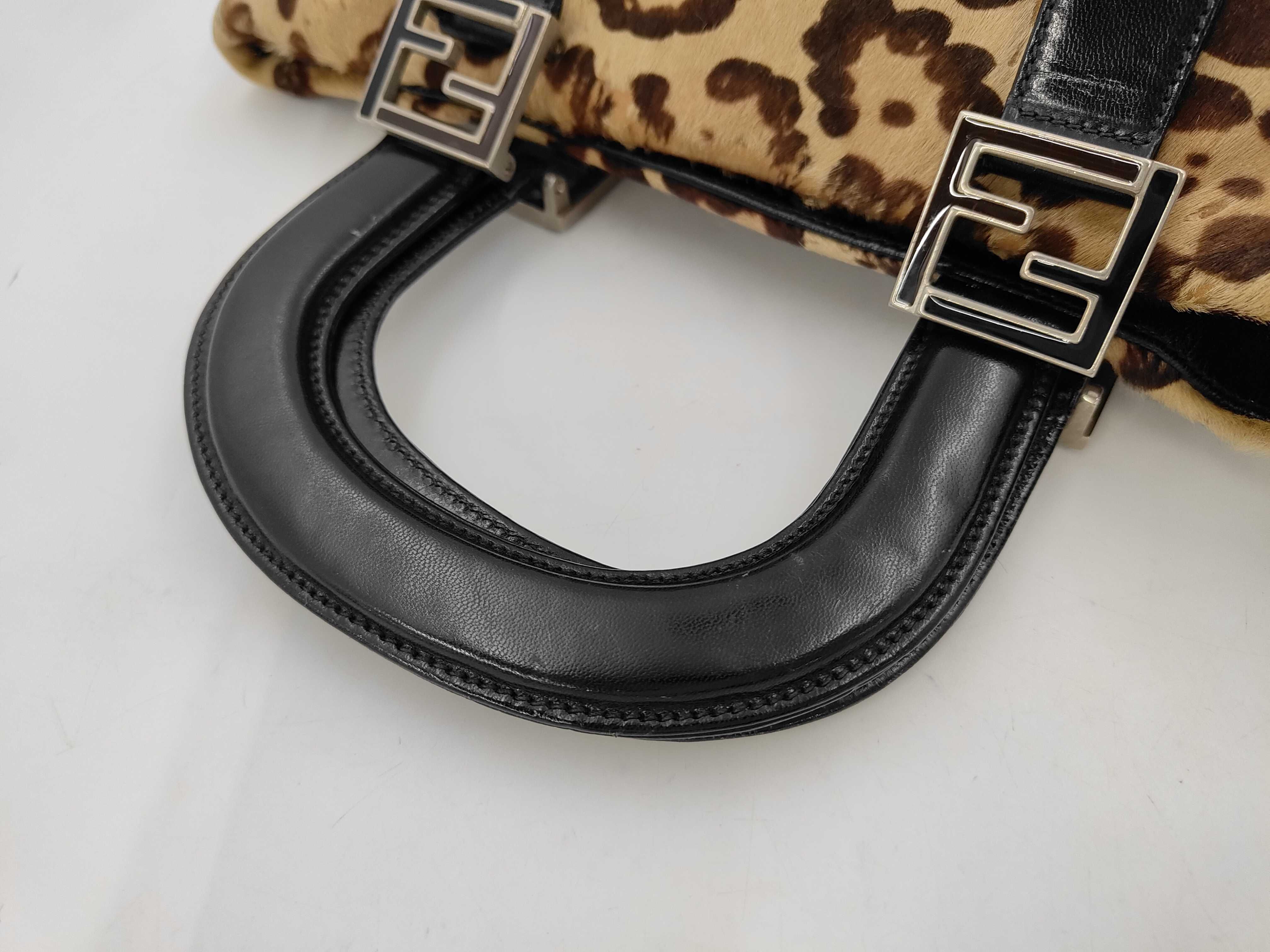 Calfskin Handbag with FF Pattern — view 5
