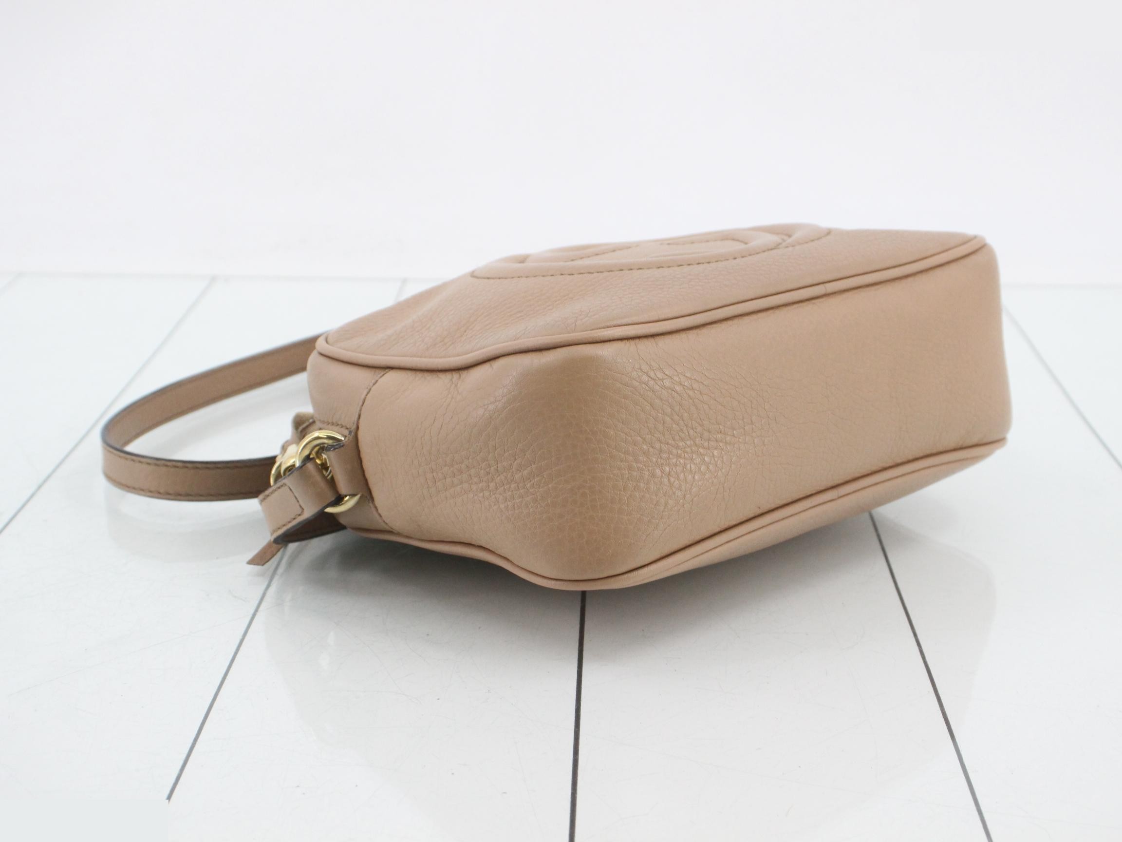 Soho Leather Tassel Shoulder Bag, Beige — view 5