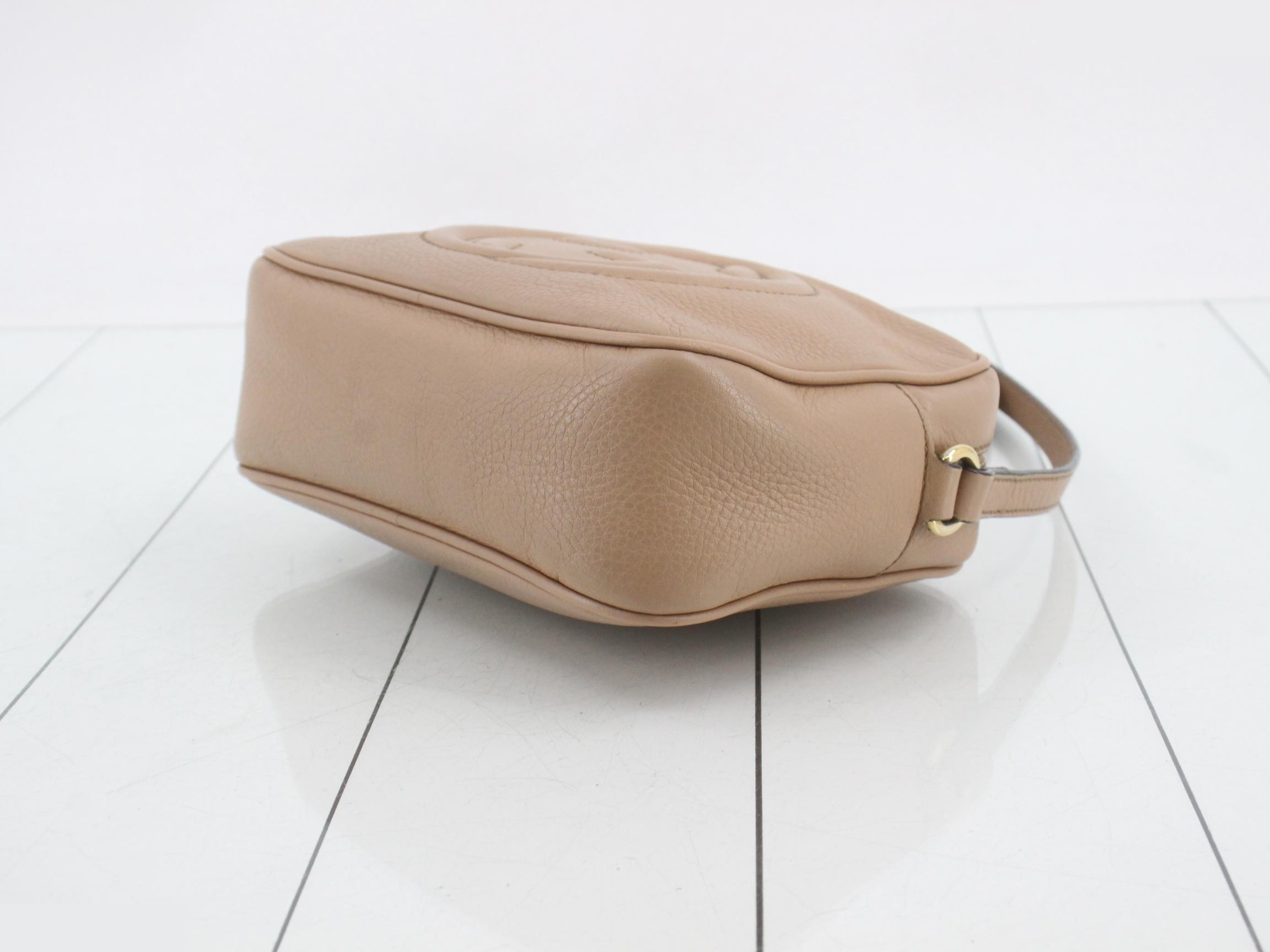 Soho Leather Tassel Shoulder Bag, Beige — view 6