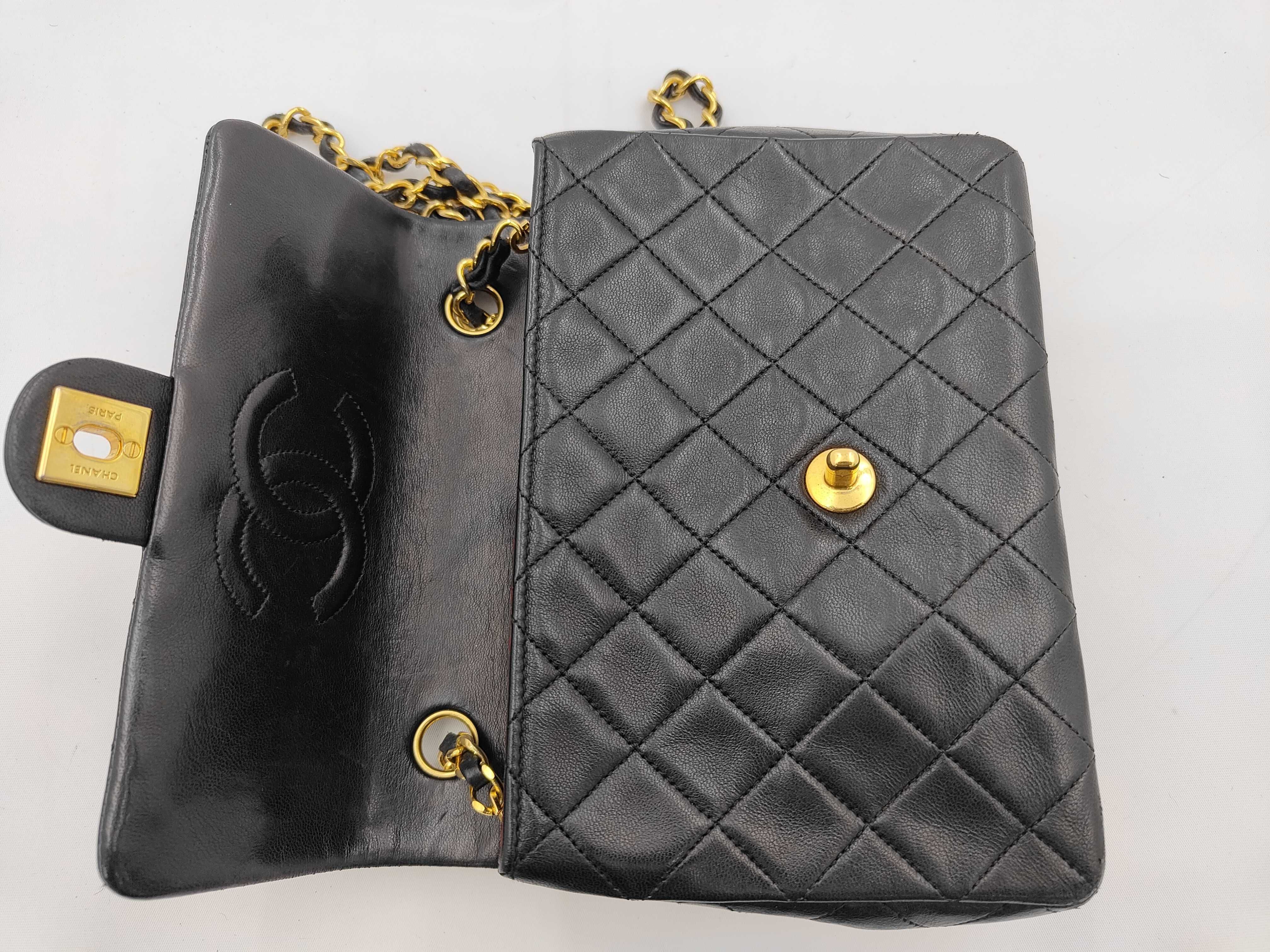 Lambskin Mini Matelassé Chain Shoulder Bag (with serial number) — view 14