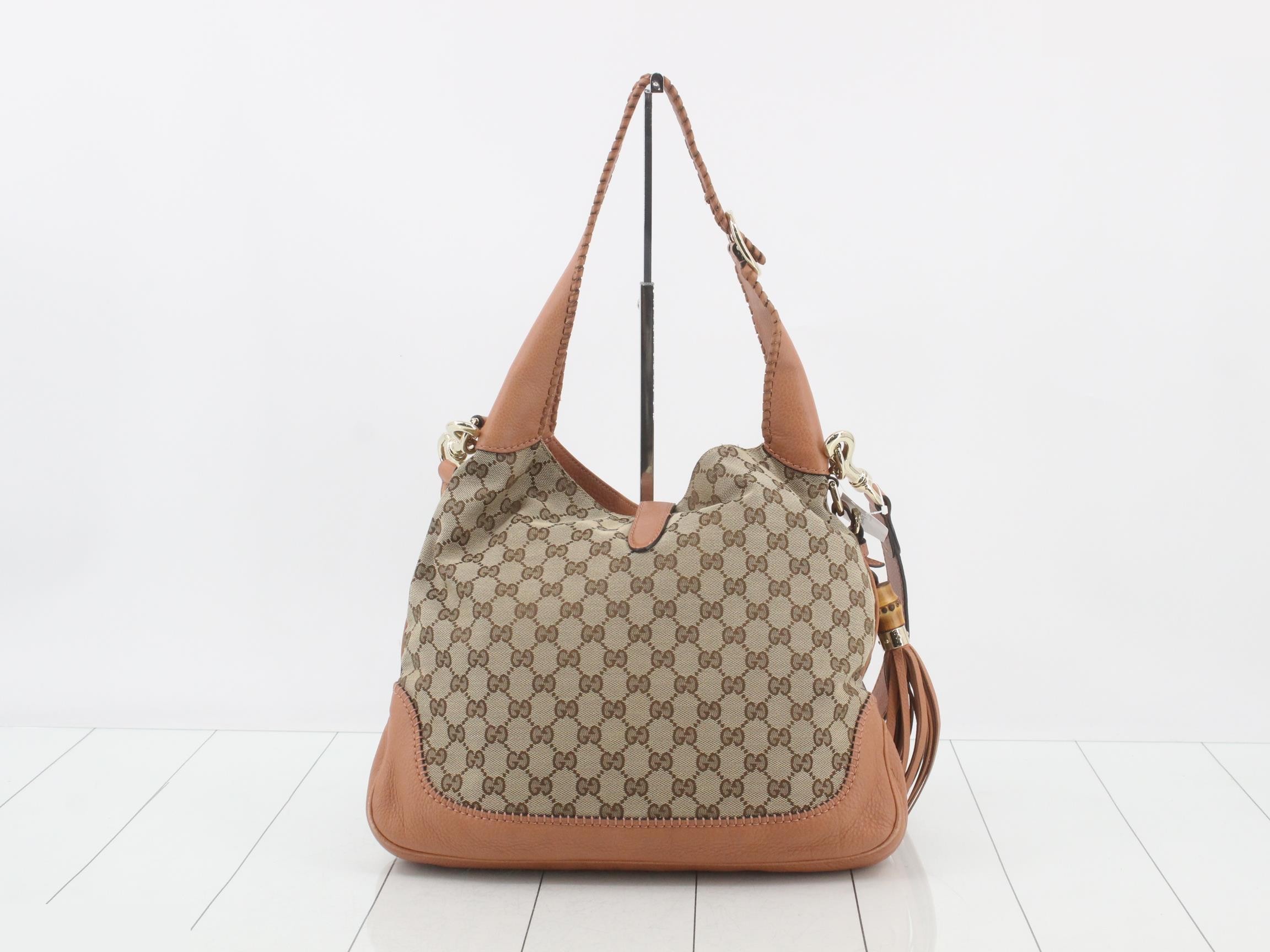 GG Canvas New Jackie Bamboo Shoulder Bag — view 2