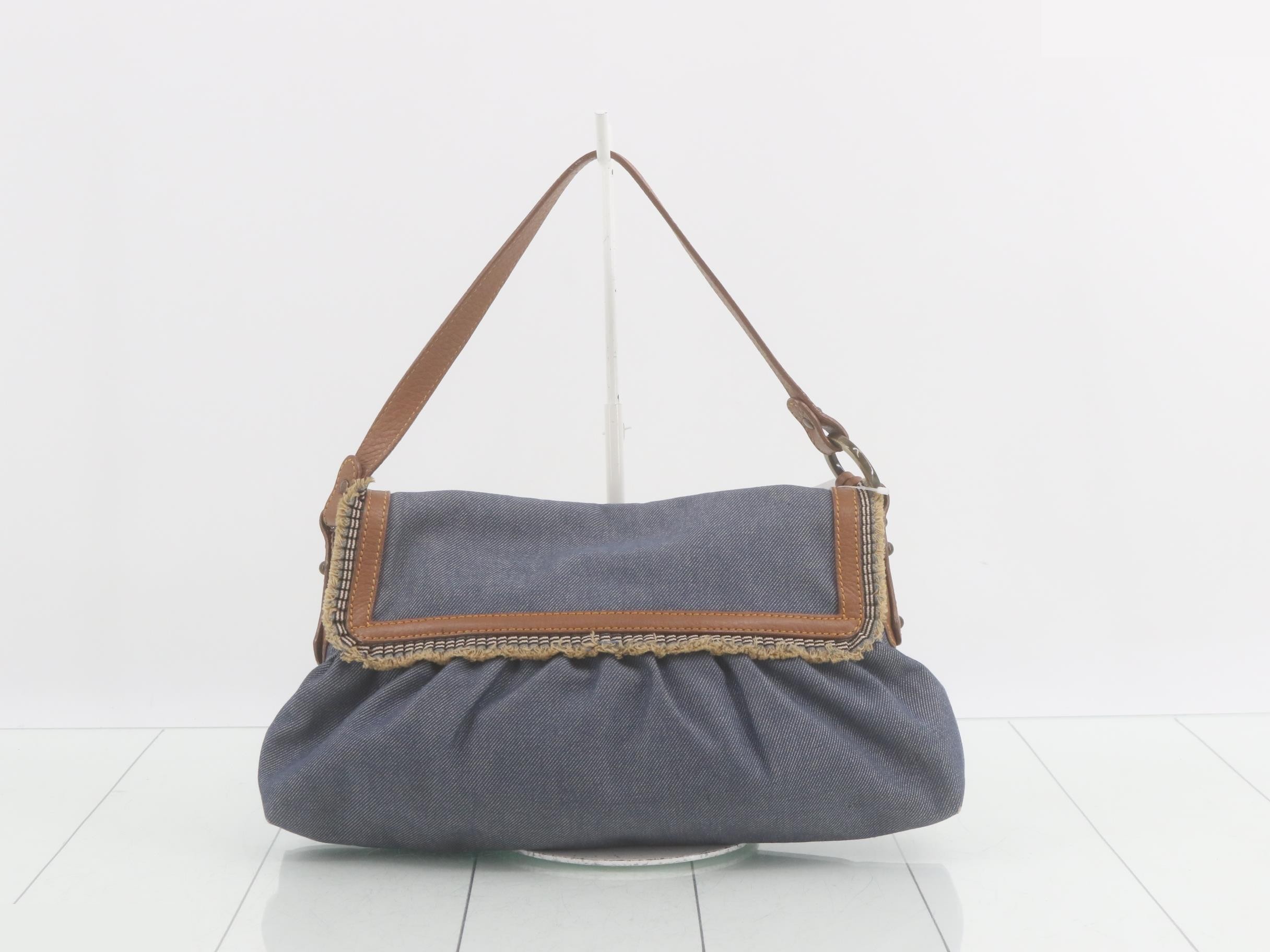 Denim semi-shoulder bag — view 2