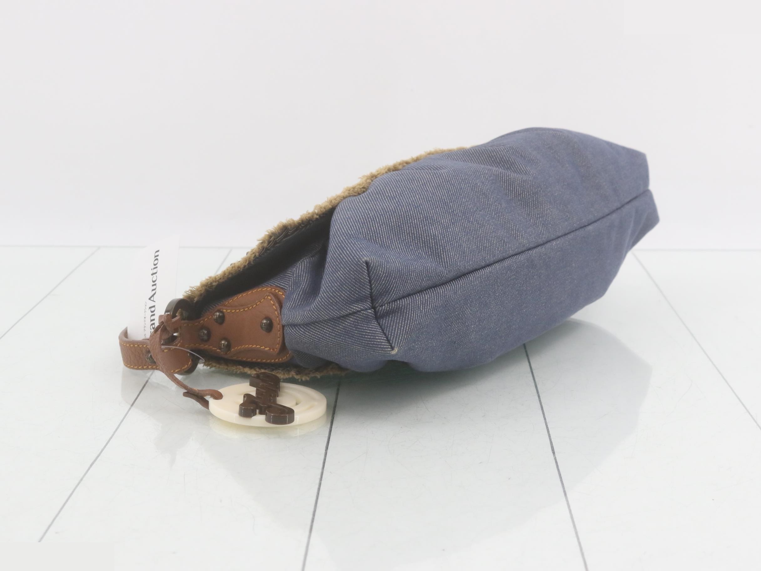 Denim semi-shoulder bag — view 5