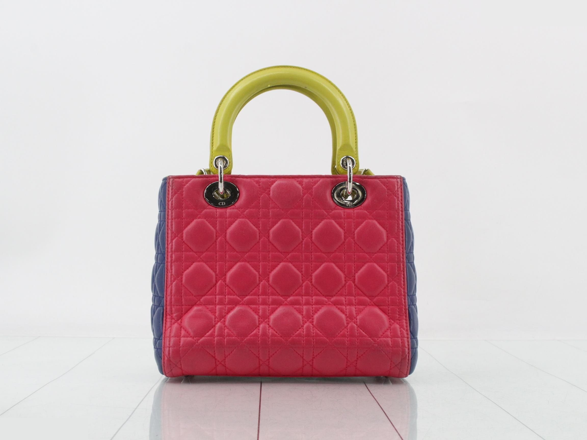 Lady Dior Cannage Lambskin 2-Way Shoulder/Handbag — view 2