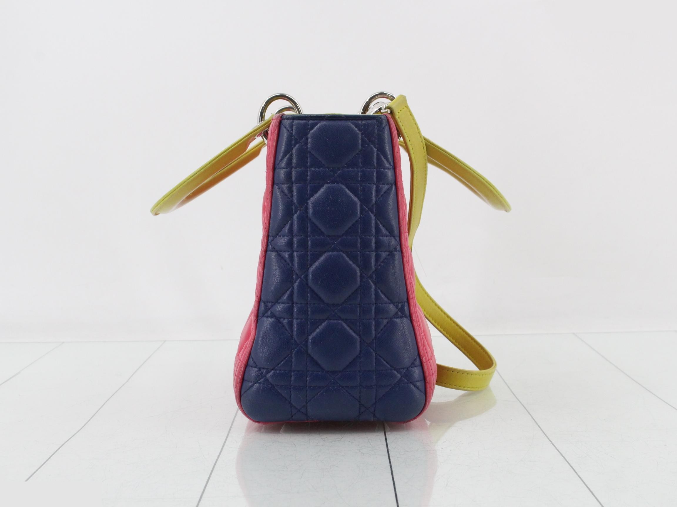 Lady Dior Cannage Lambskin 2-Way Shoulder/Handbag — view 4