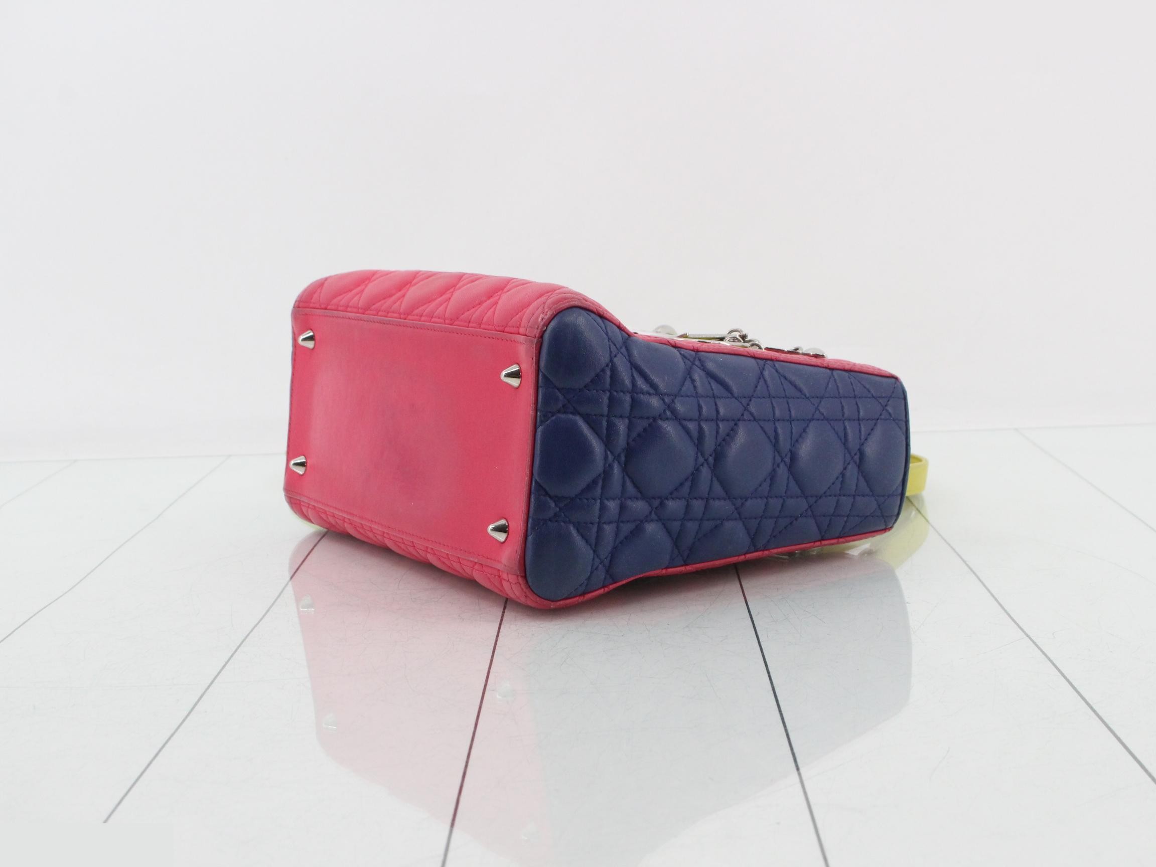 Lady Dior Cannage Lambskin 2-Way Shoulder/Handbag — view 6