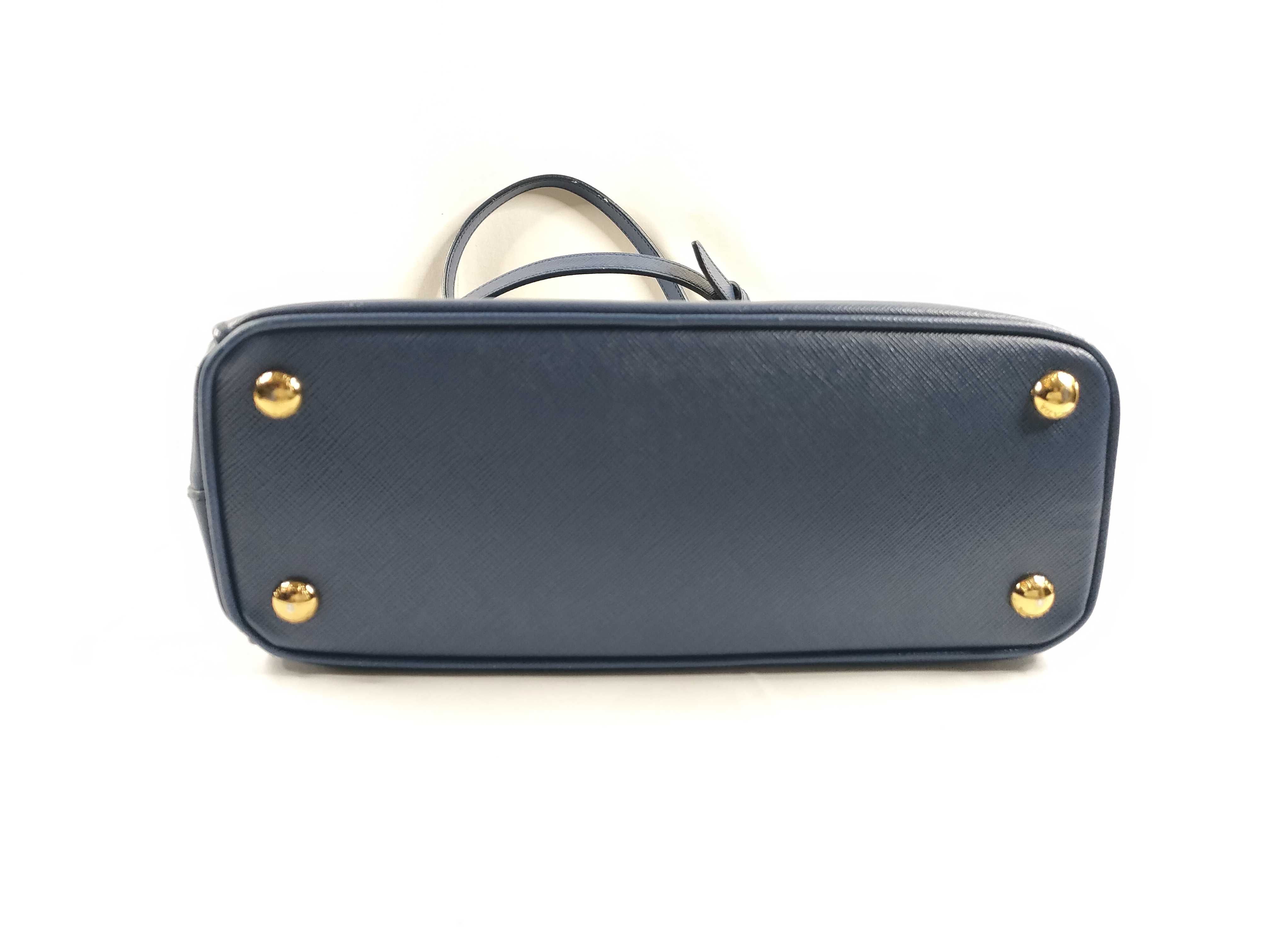 Galleria Handbag, Leather, Blue, 2-Way Handbag — view 4