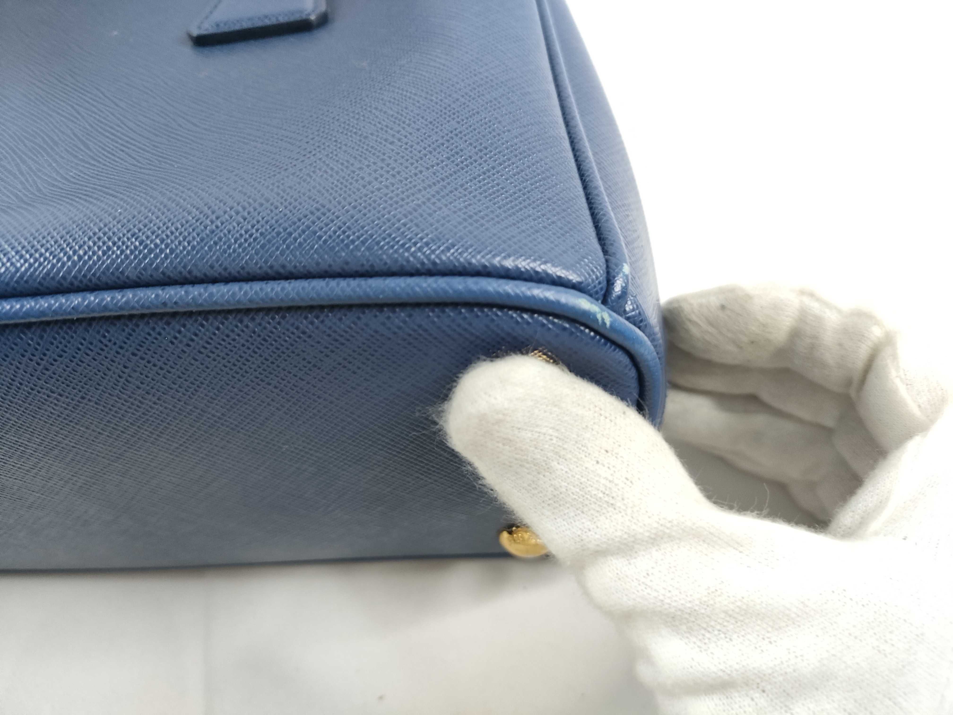 Galleria Handbag, Leather, Blue, 2-Way Handbag — view 5