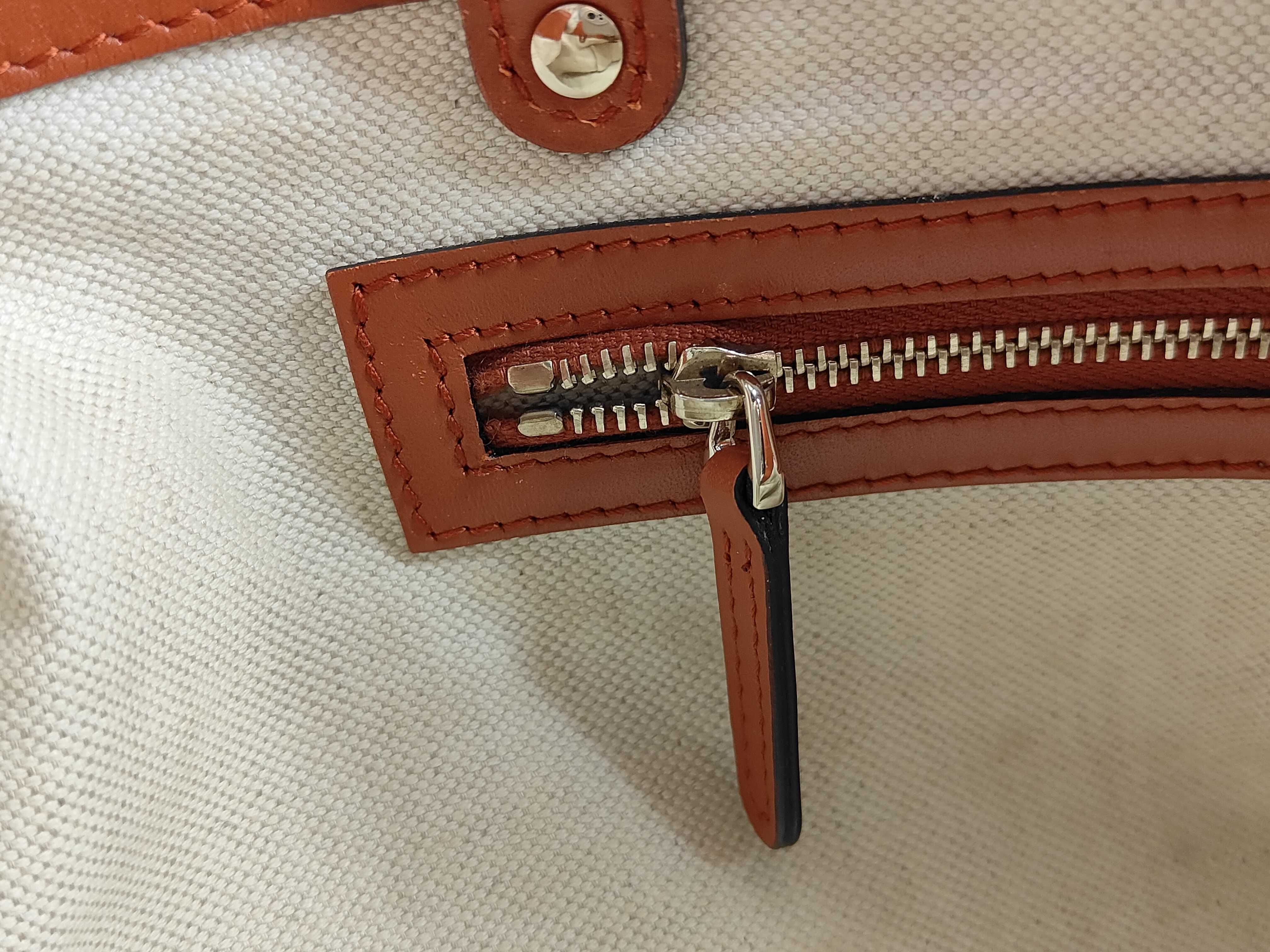 Denim Tote Bag with Logo Print — view 13
