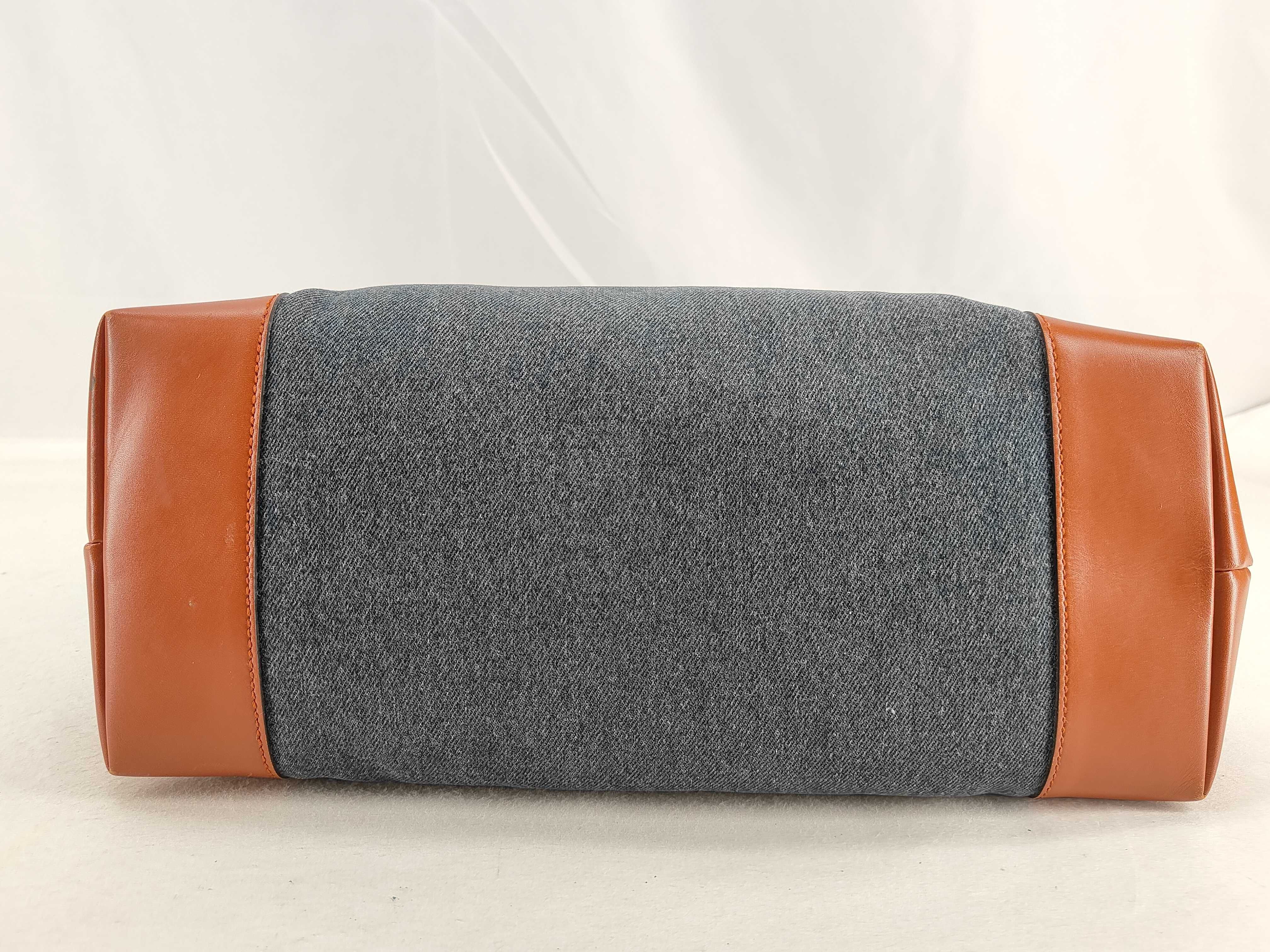 Denim Tote Bag with Logo Print — view 8