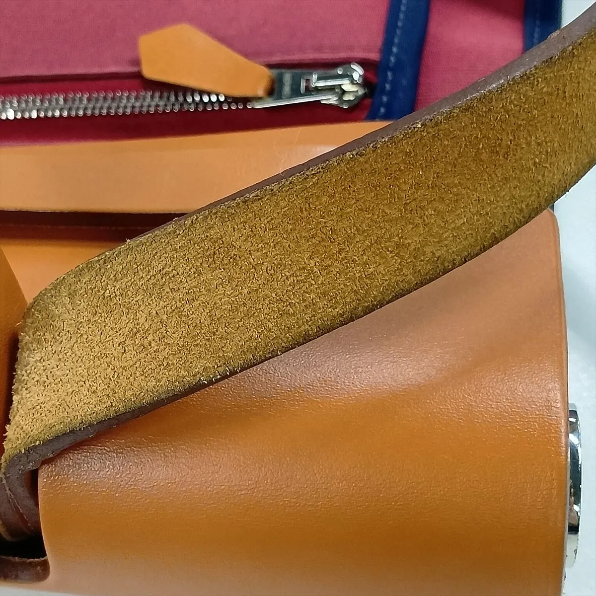 Herbag Zip PM Toile Officier x Vache Hunter Red x Brown Silver Hardware R:2014 — view 13