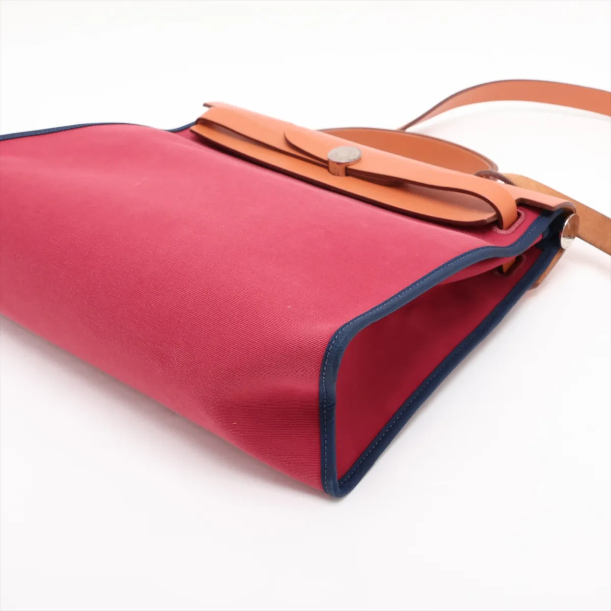 Herbag Zip PM Toile Officier x Vache Hunter Red x Brown Silver Hardware R:2014 — view 3