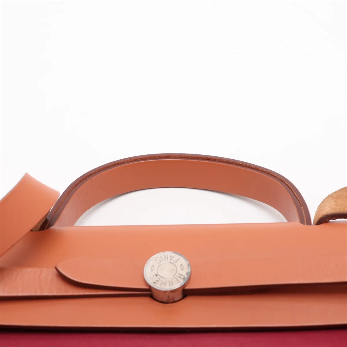 Herbag Zip PM Toile Officier x Vache Hunter Red x Brown Silver Hardware R:2014 — view 6