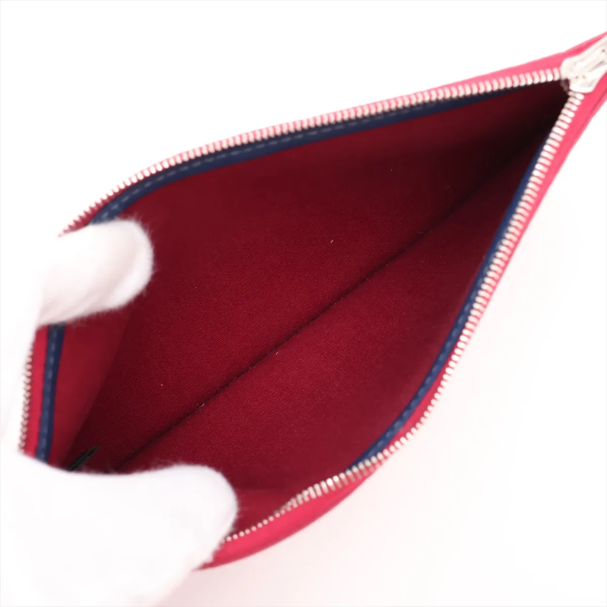 Herbag Zip PM Toile Officier x Vache Hunter Red x Brown Silver Hardware R:2014 — view 10