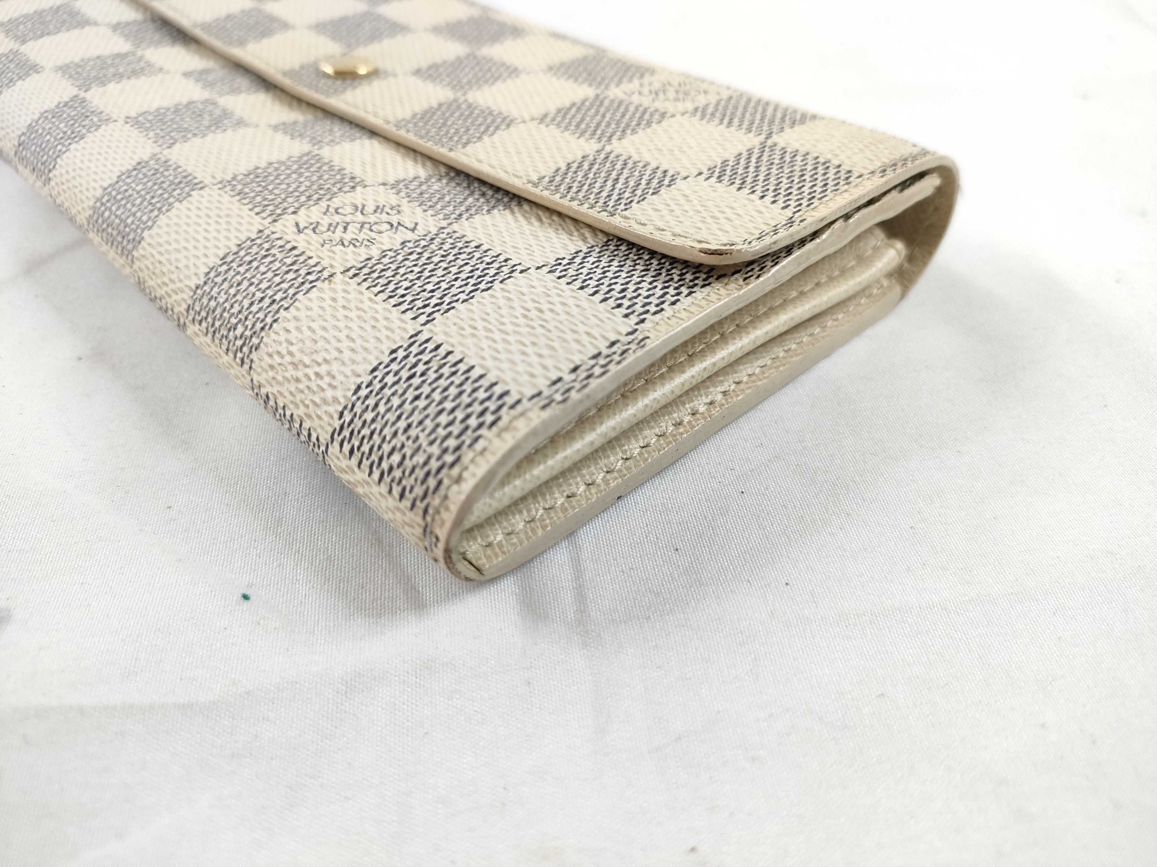 Damier Azur Louis Vuitton Portefeuille Sarah Wallet — view 3