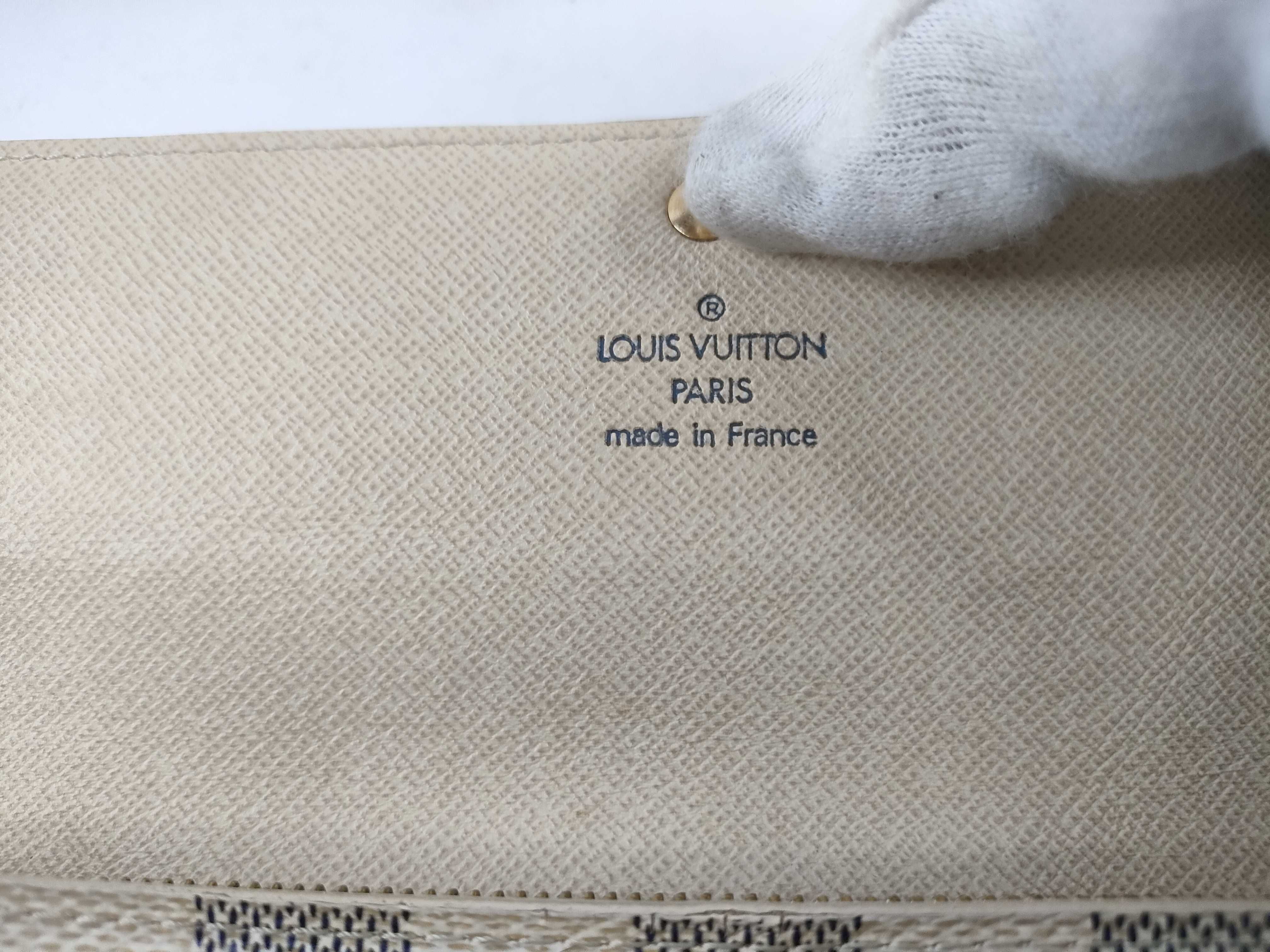 Damier Azur Louis Vuitton Portefeuille Sarah Wallet — view 9