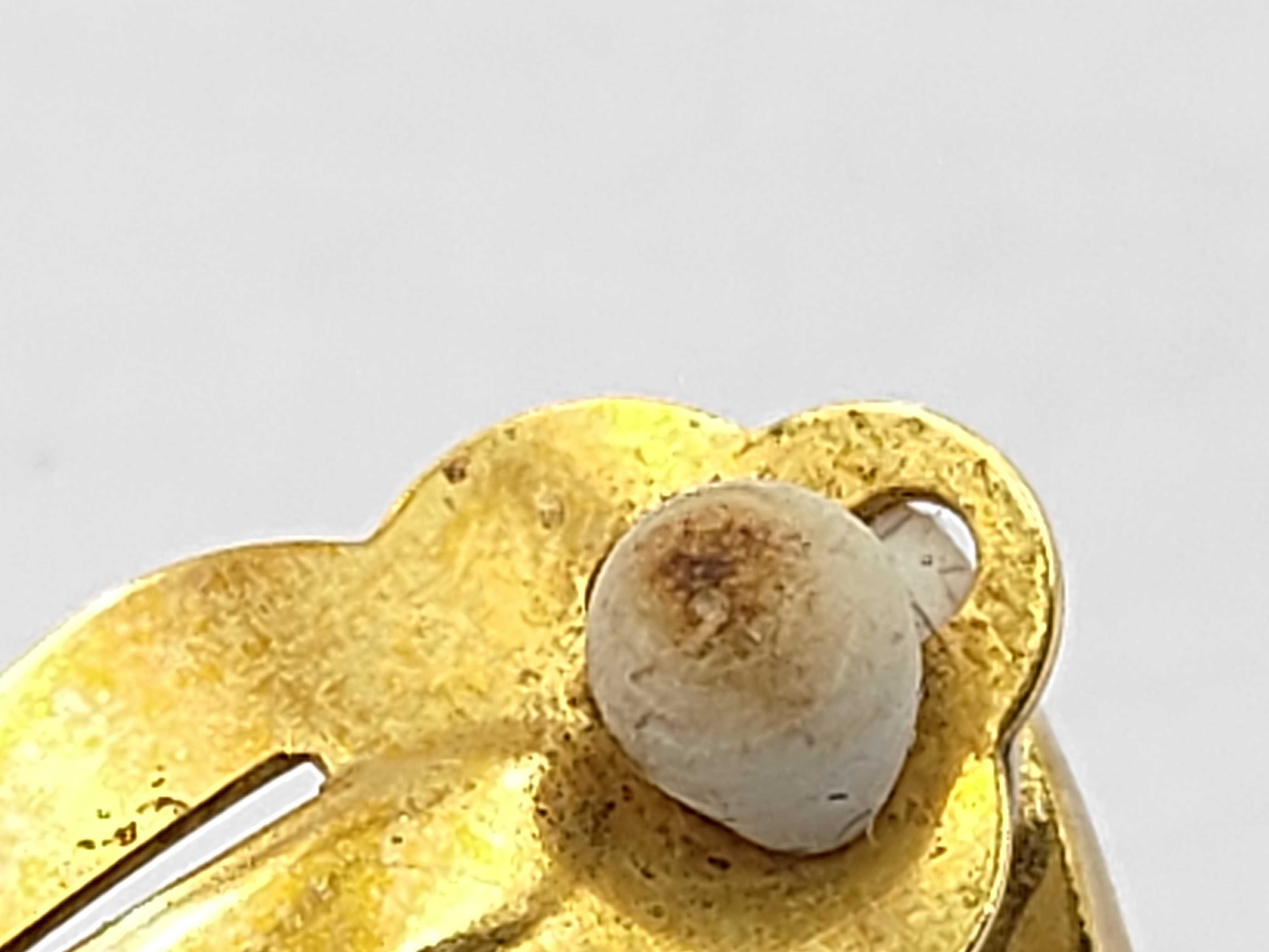 Coco Mark Circle Swing Earrings, GP Gold, 96 Stamped Earrings — view 8