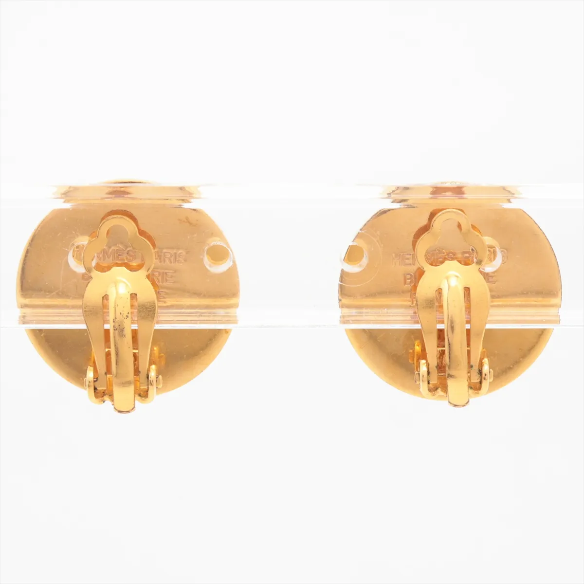 Sellier Earrings (Pair) GP Gold. Shows signs of wear, — view 2