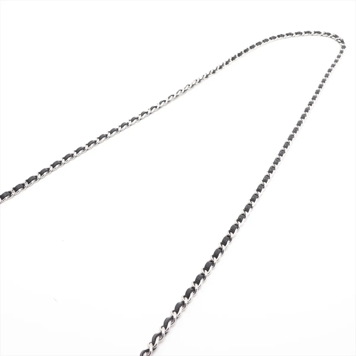Matelassé Caviar Skin Chain Wallet, Black, Silver Hardware, G2H1H9P5, Random Plate — view 5