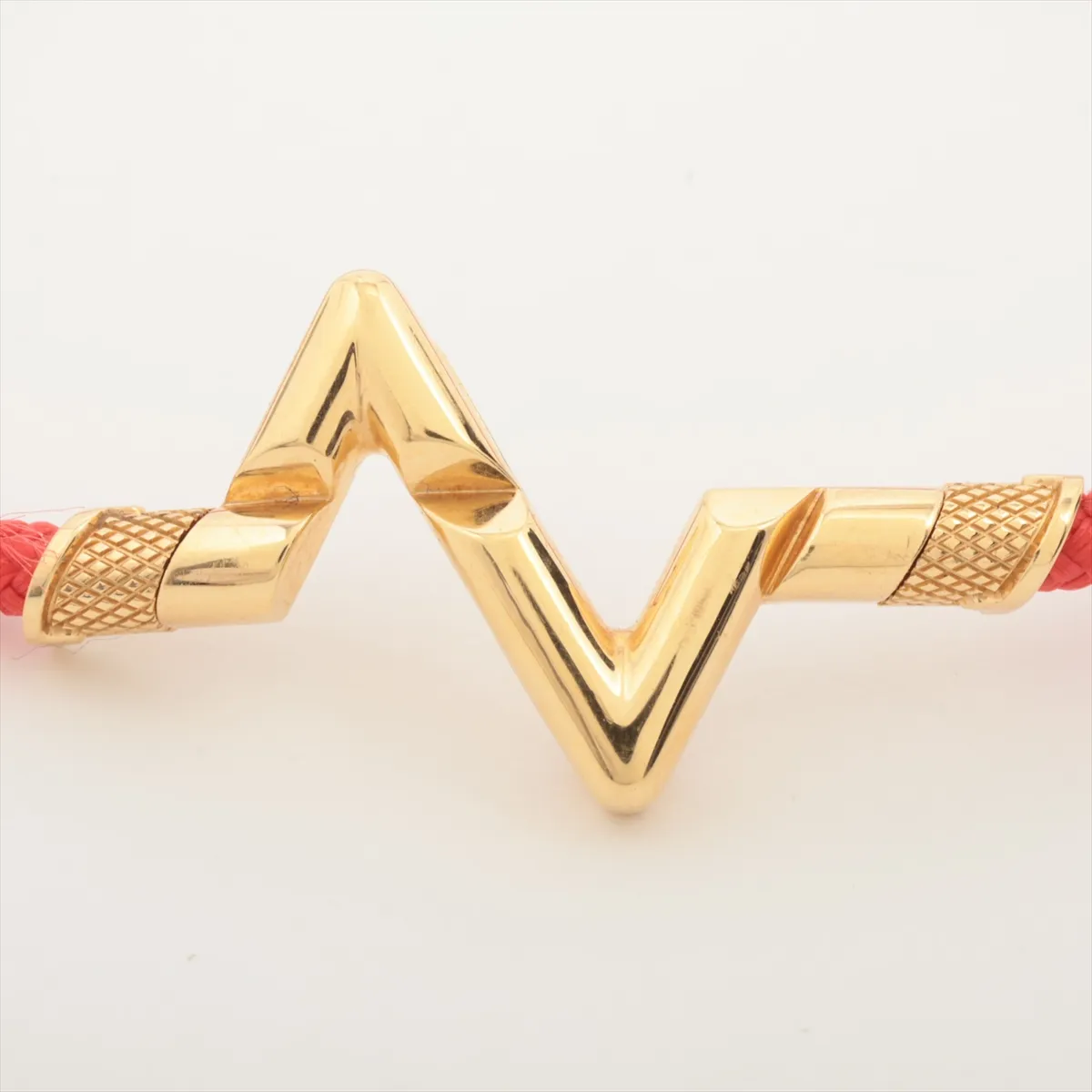 Play Bracelet LV Vault Upside Down PM Bracelet 750(YG) Total 4.2g 15 F15637 F24286 Cord fuzzing Kink — view 3
