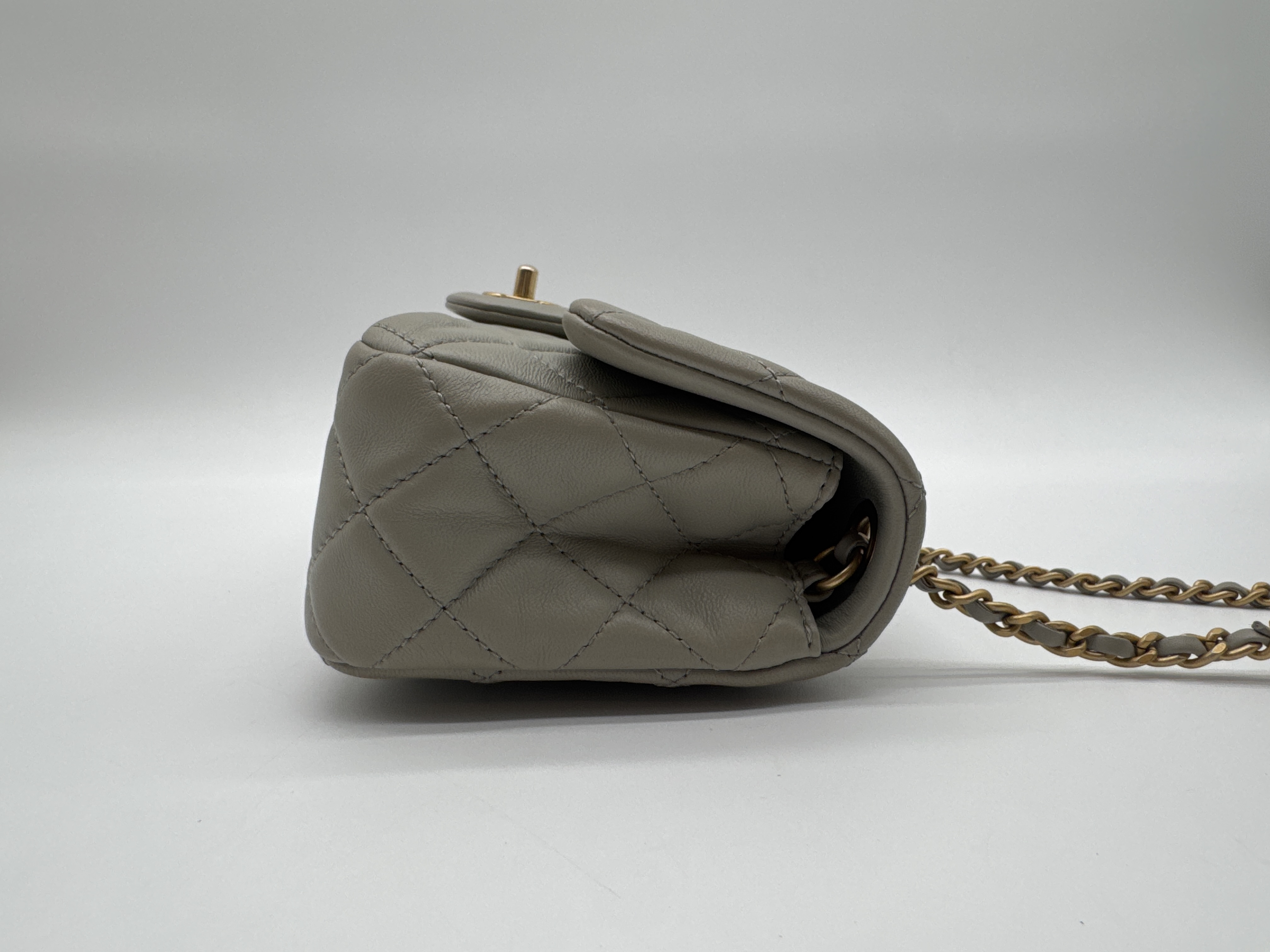 Lambskin Mini Matelassé Shoulder Bag — view 3