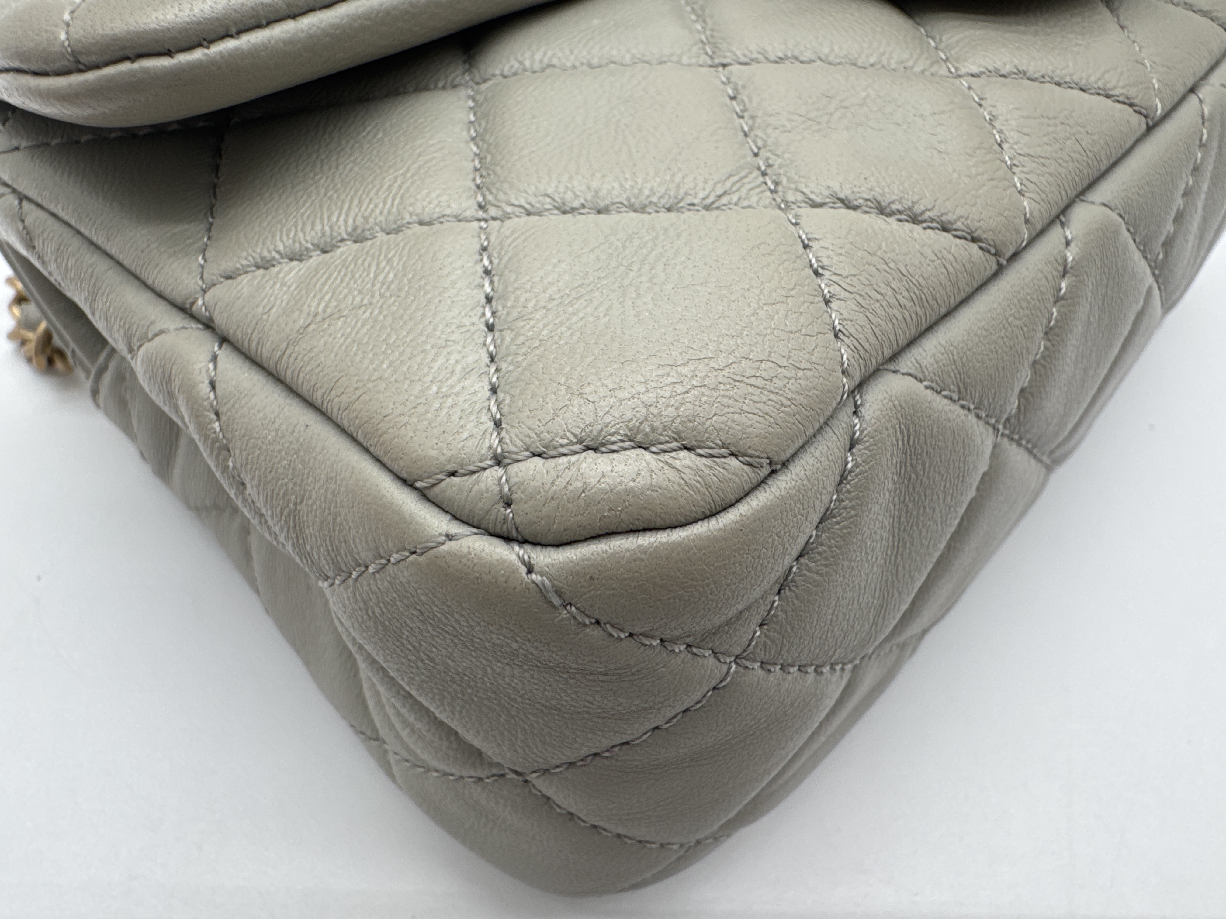 Lambskin Mini Matelassé Shoulder Bag — view 8