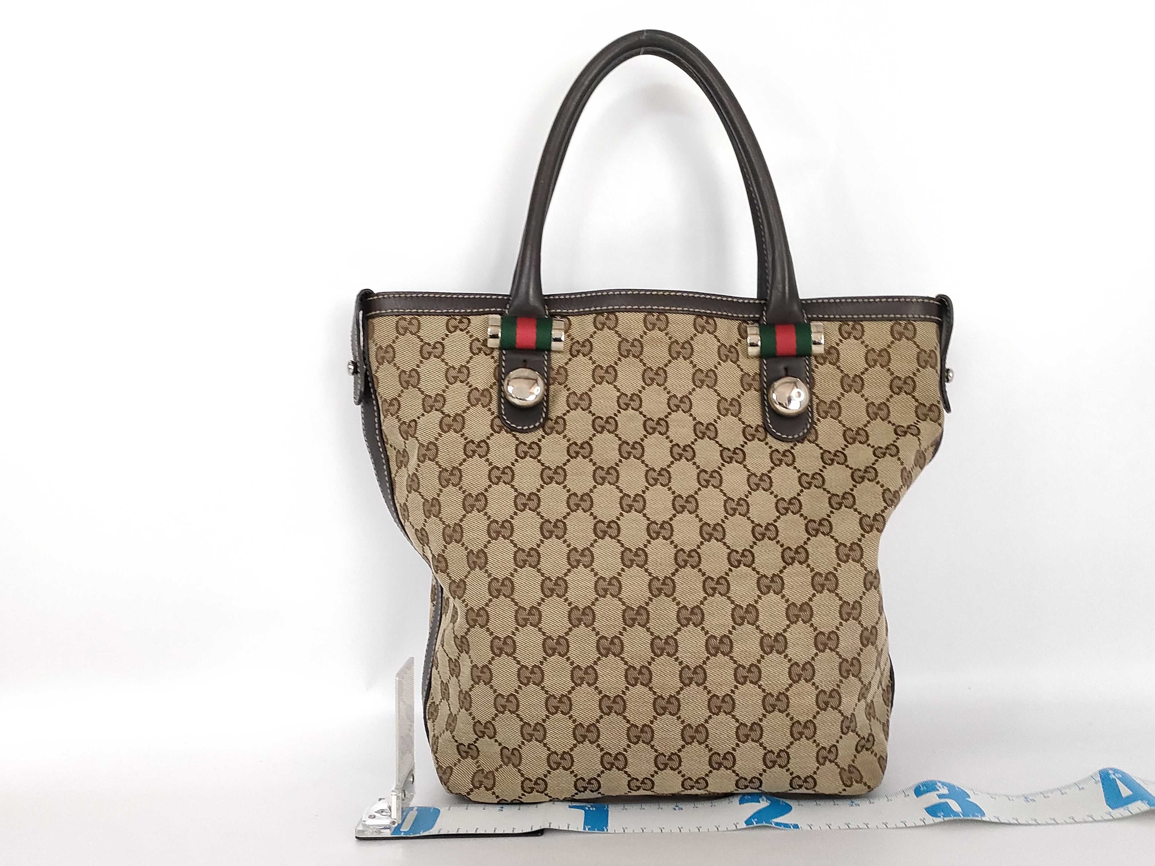 GG Canvas Cheri Line Tote Handbag — view 2