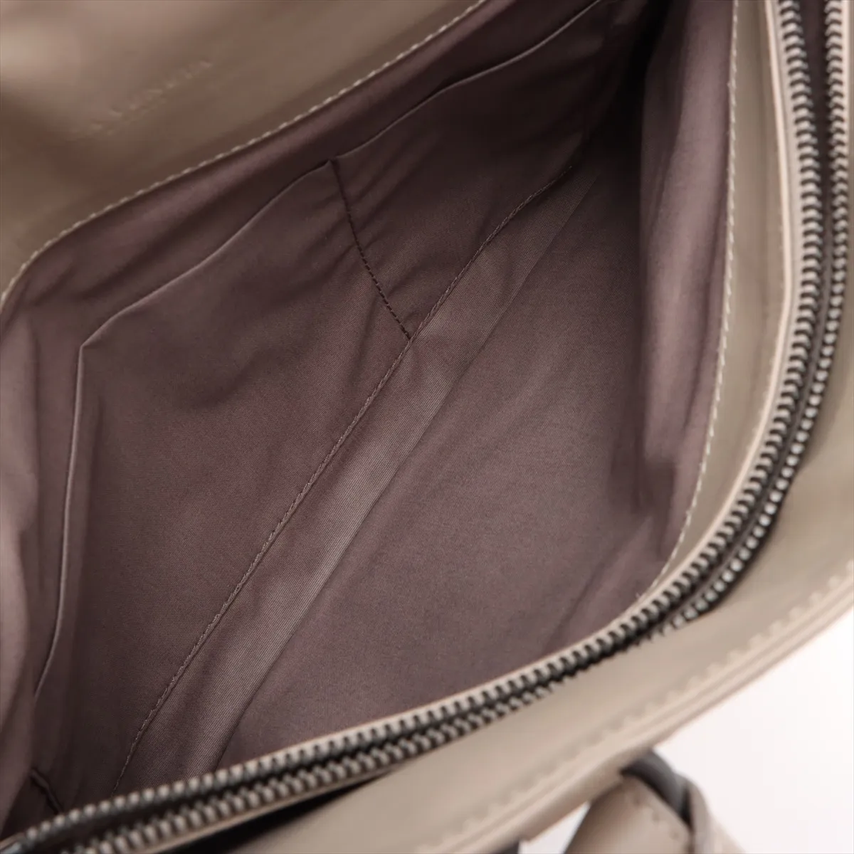 Intrecciato Leather Business Bag Gray — view 9