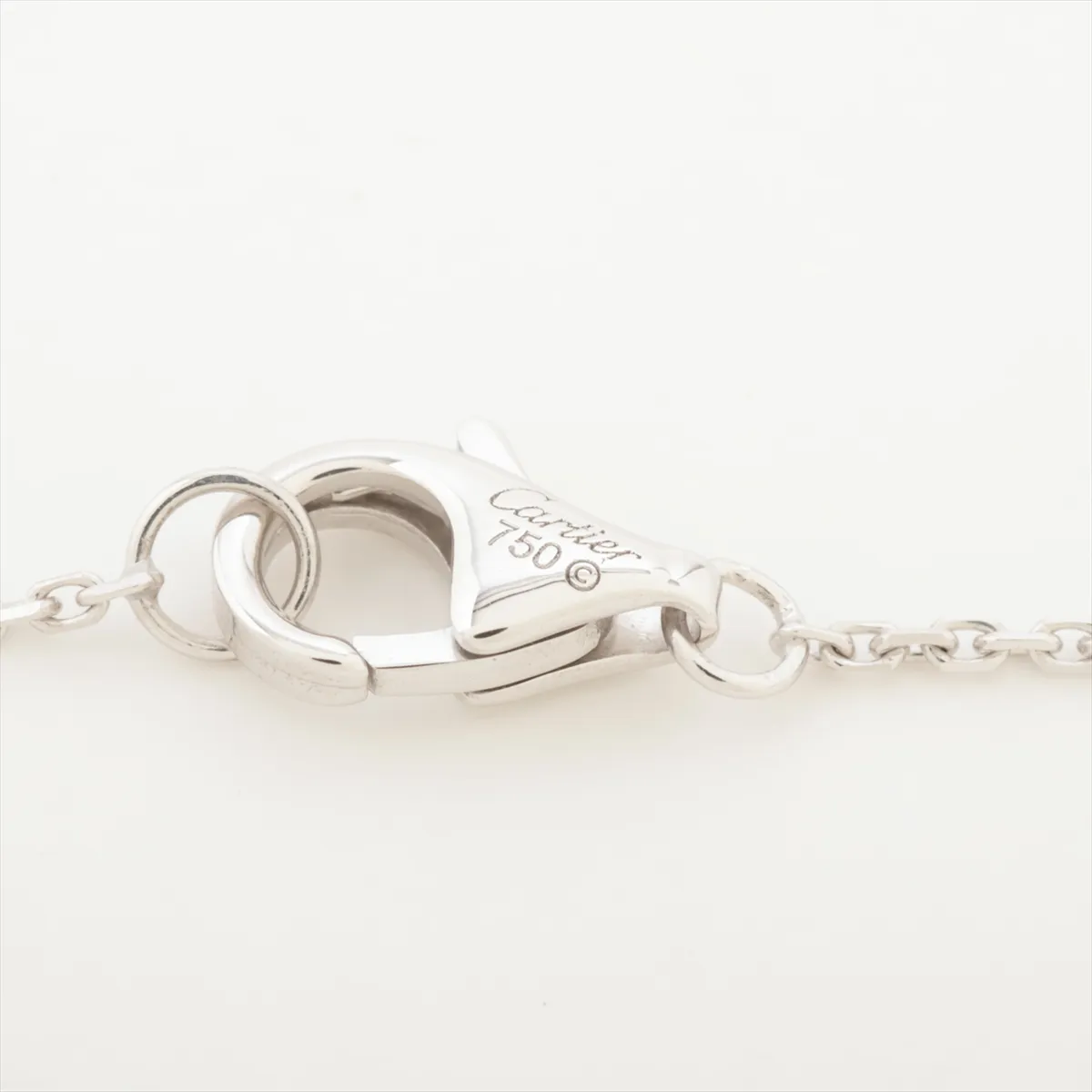 Trinity Diamond Necklace 750(WG)×Pd950×Ceramic 6.0g SD4853 Top scratch — view 4