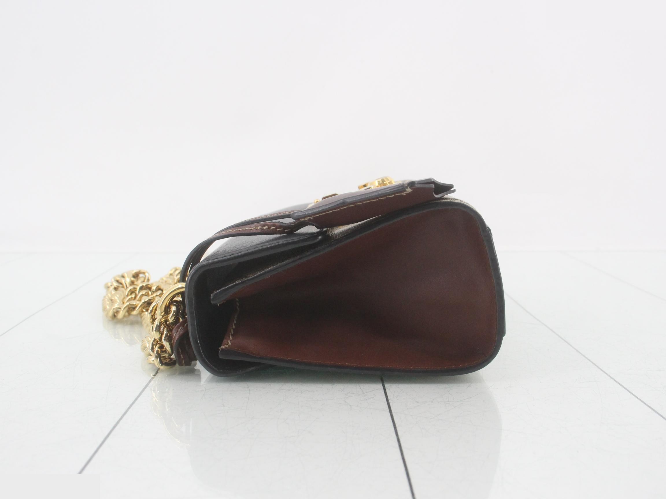 GG Supreme Leather Padlock Chain Shoulder Bag — view 4