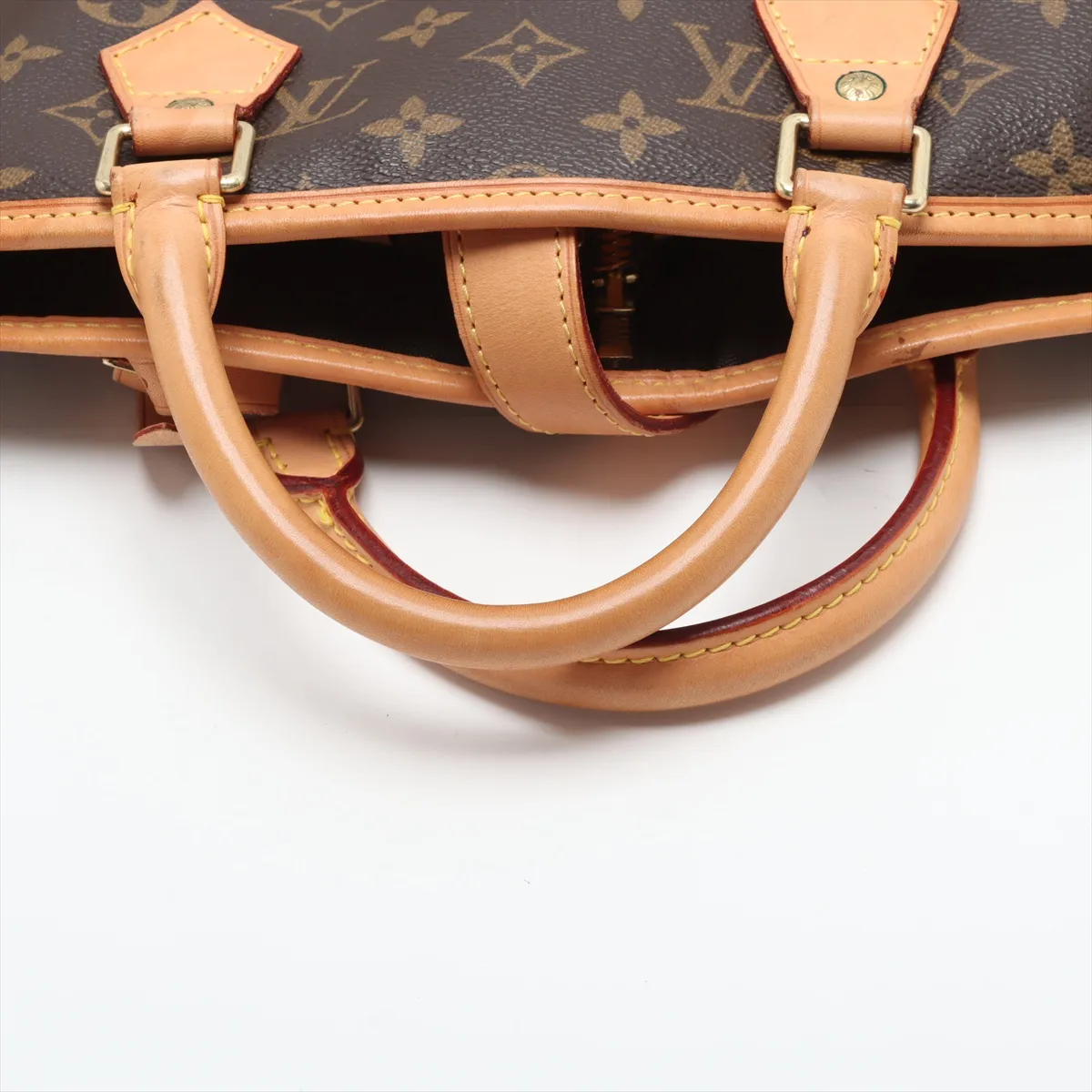 Monogram Us Porte Habits Garment Case M23400 SP0013 Brown with initials and 2 hangers. — view 5