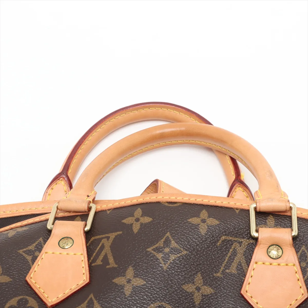 Monogram Us Porte Habits Garment Case M23400 SP0013 Brown with initials and 2 hangers. — view 6