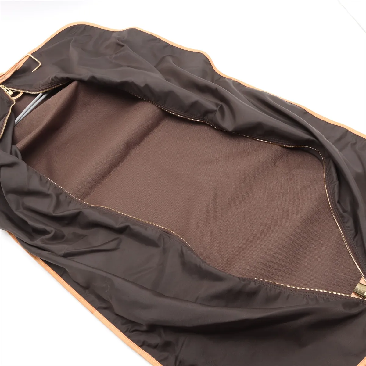Monogram Us Porte Habits Garment Case M23400 SP0013 Brown with initials and 2 hangers. — view 7