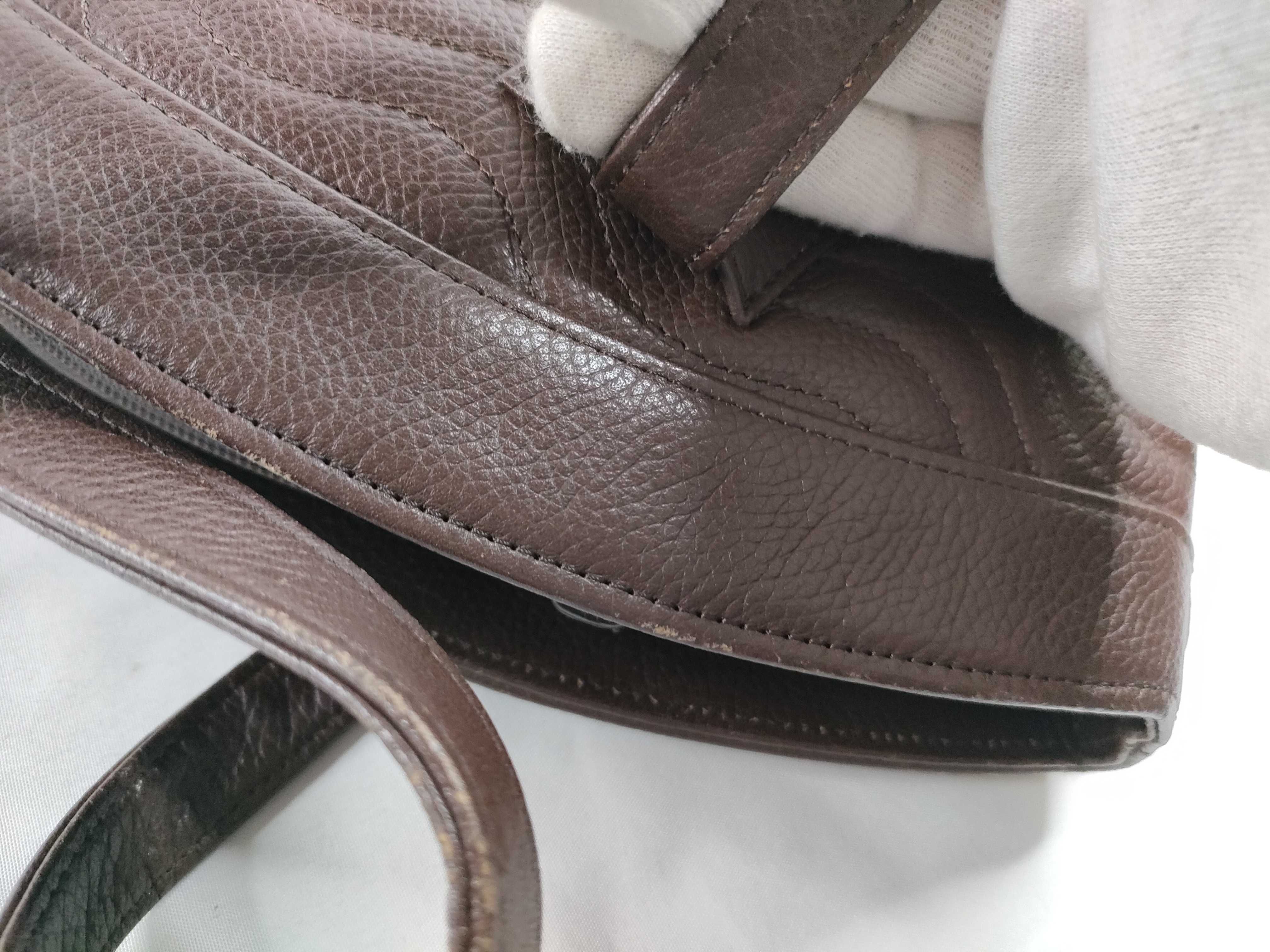 (YSL) handbag, brown, vintage style. — view 8