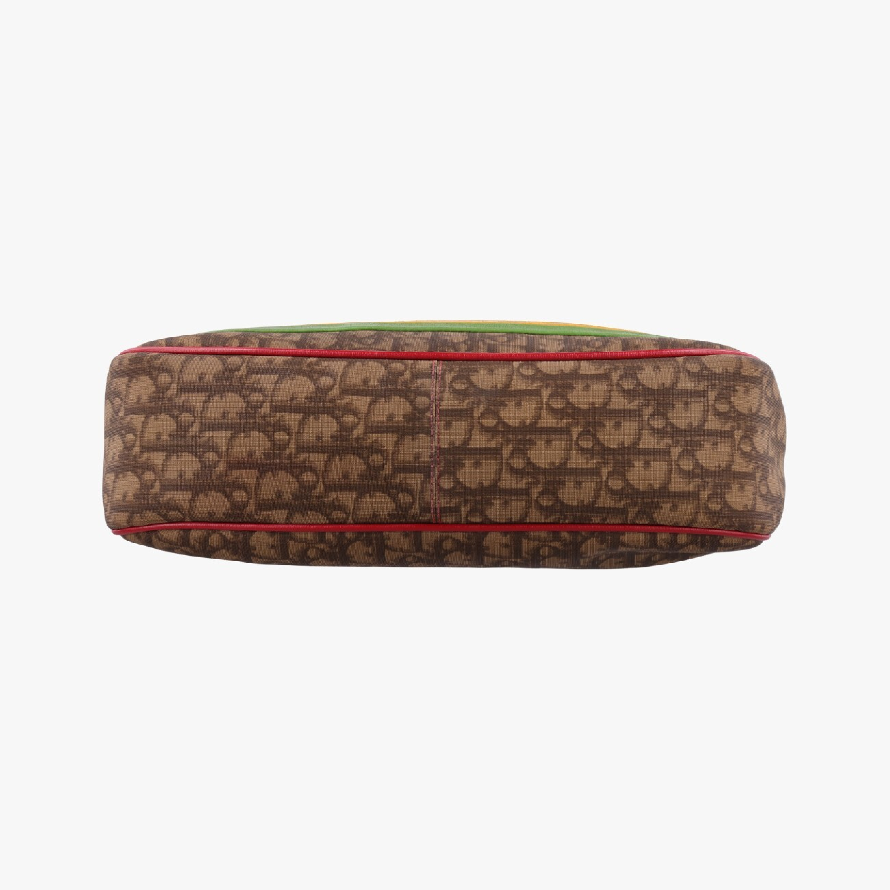 Rasta Trotter Messenger Bag, Beige x Multicolor PVC Coated Canvas, BO A 0074 Shoulder Bag — view 3