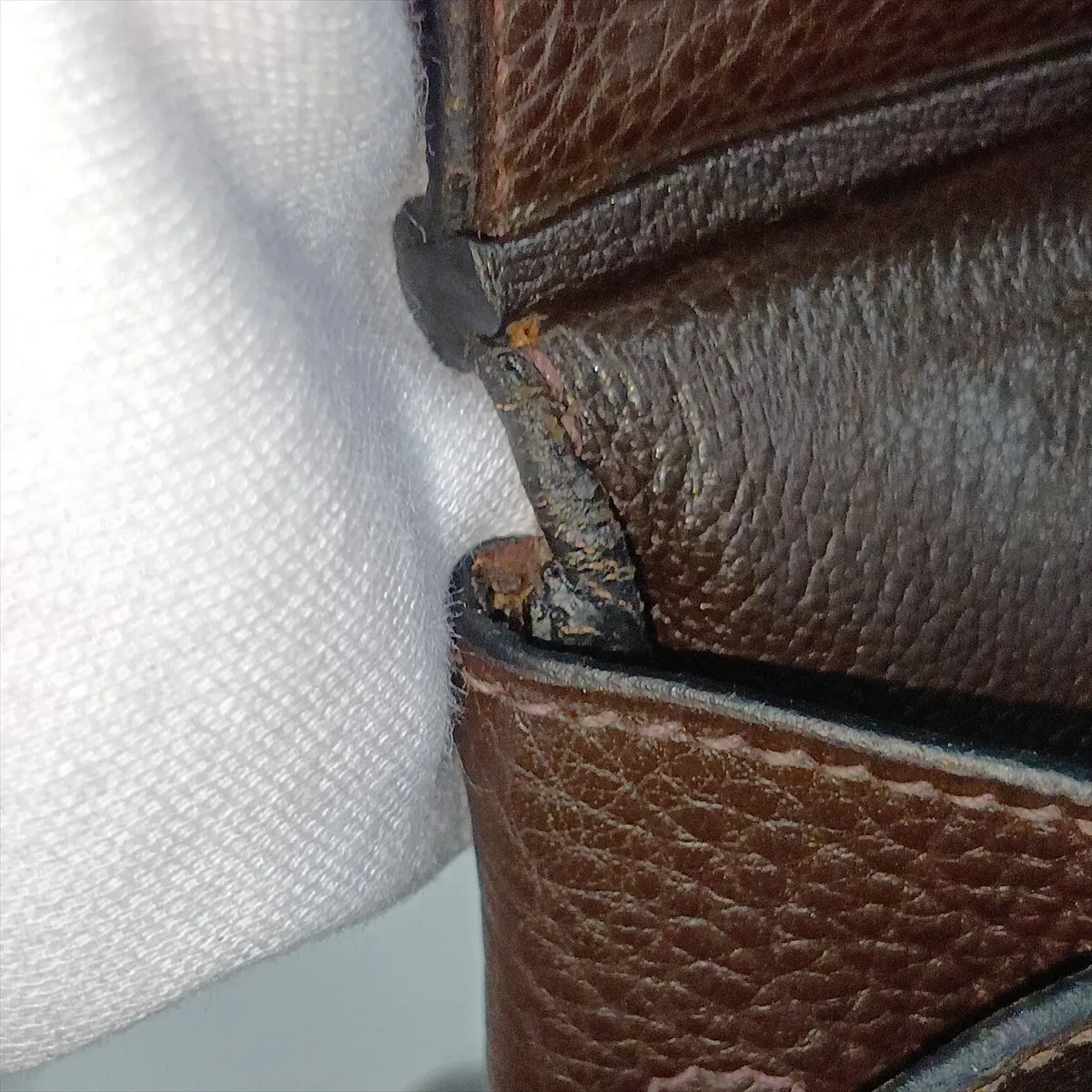 [Individually packaged] Hermes Birkin 35 Letournée Taurillon Clemence Chocolate Silver Hardware G: 2003 Padlock unlocking malfunction — view 13