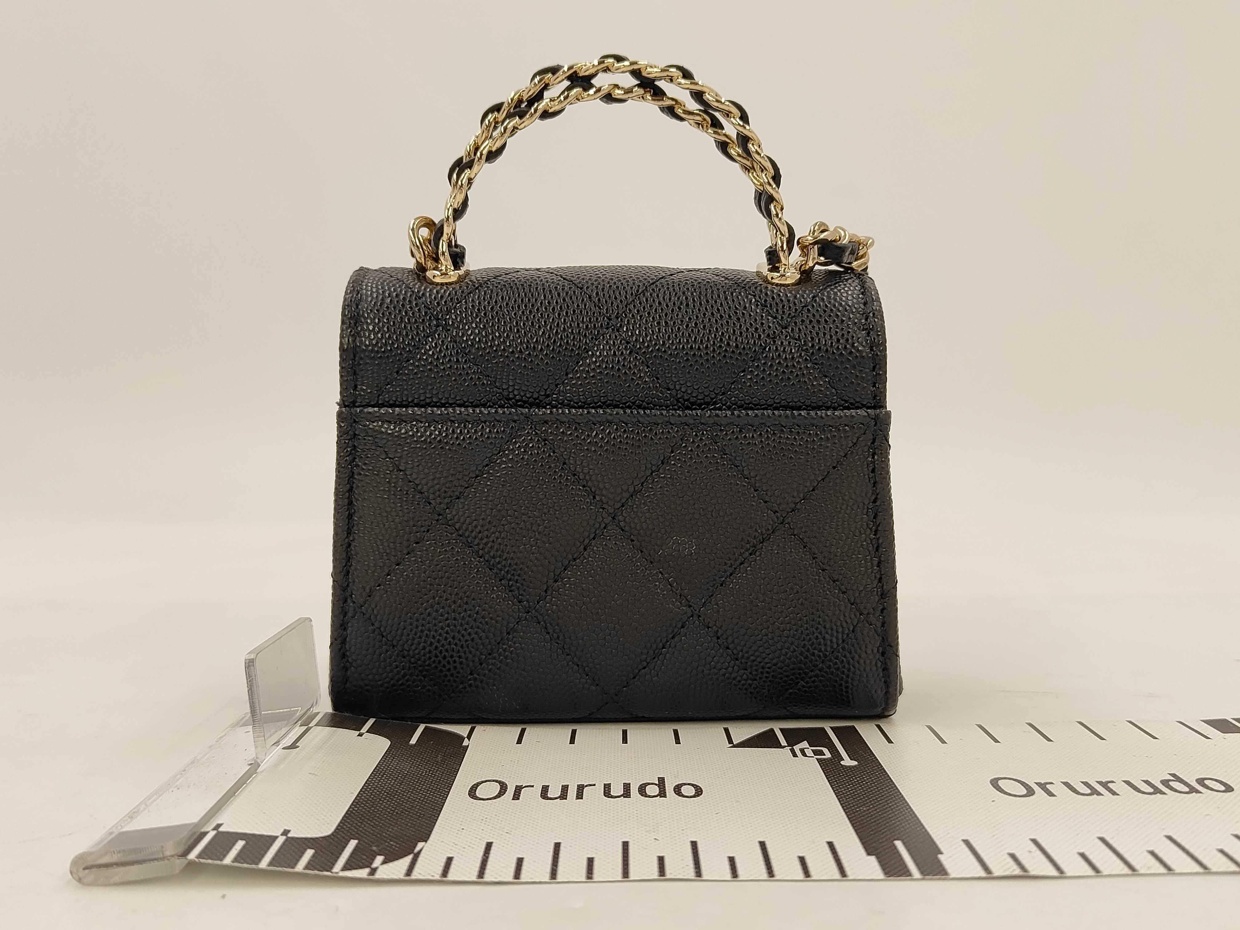 Caviar Skin Coco Handle Shoulder Bag — view 2