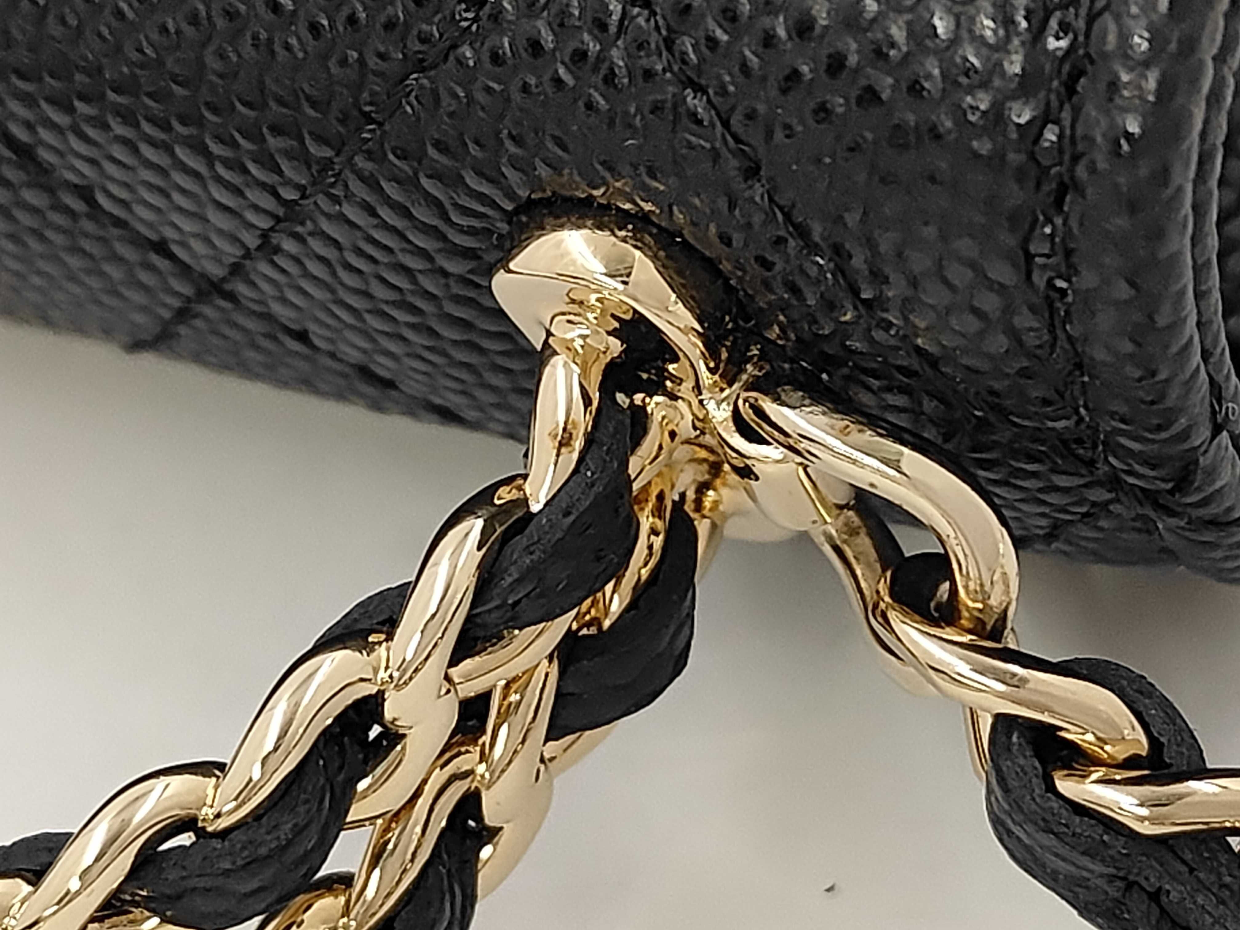 Caviar Skin Coco Handle Shoulder Bag — view 5