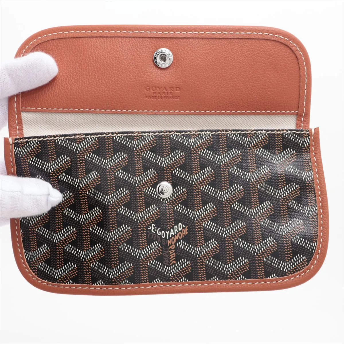 Saint Louis PM PVC x Leather Pouch, Brown (Pouch only) — view 3