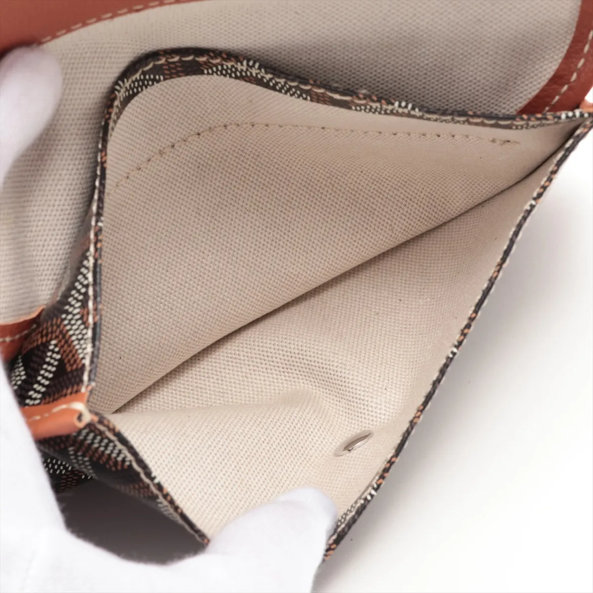 Saint Louis PM PVC x Leather Pouch, Brown (Pouch only) — view 4