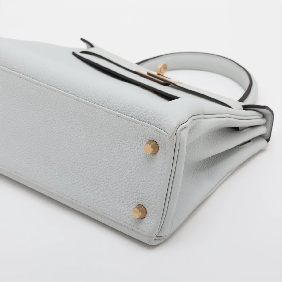 [Individually packaged] Hermes Kelly 25 Retourne Togo Gris Platinum Gold Hardware W: 2024 — view 3