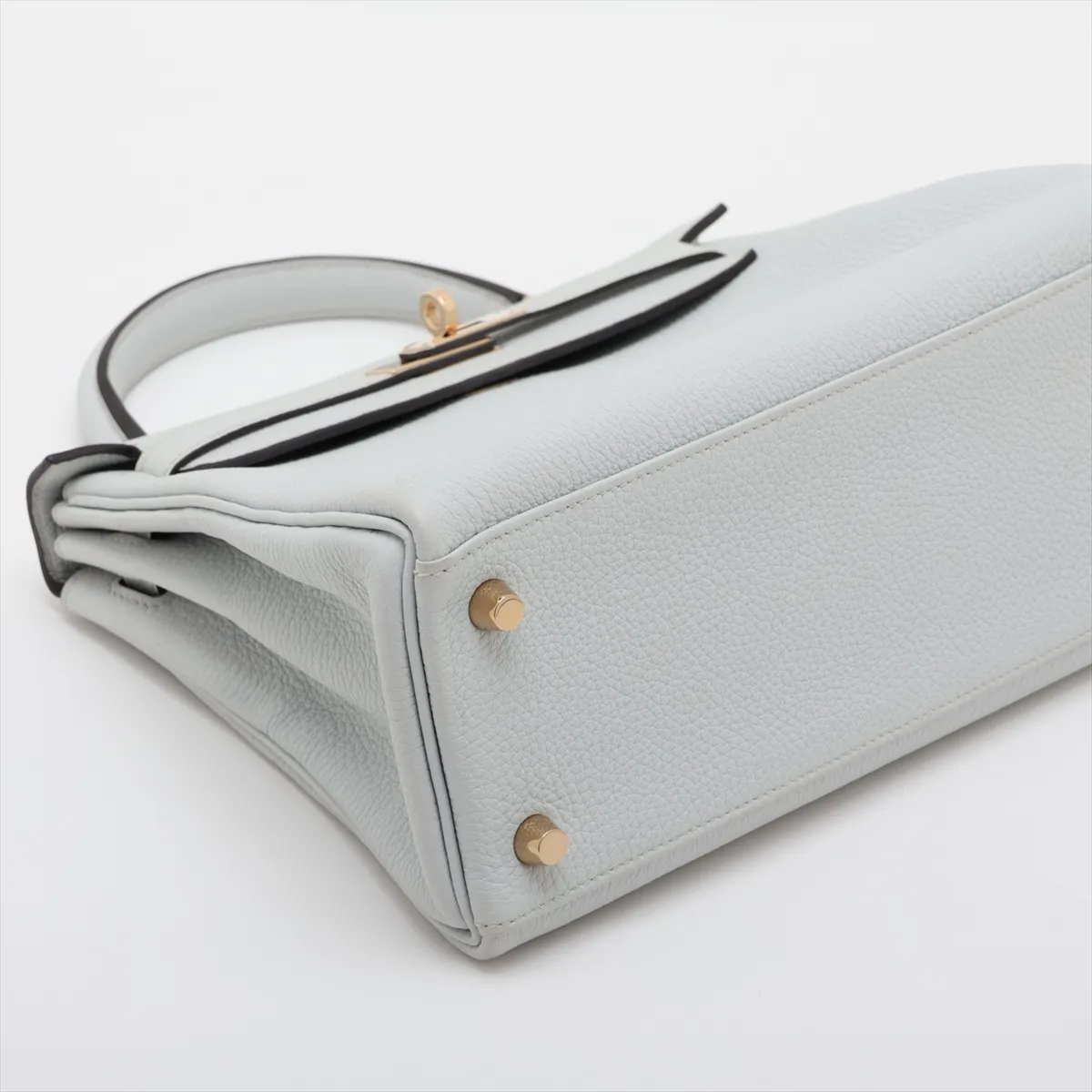 [Individually packaged] Hermes Kelly 25 Retourne Togo Gris Platinum Gold Hardware W: 2024 — view 4