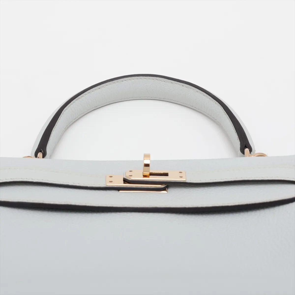 [Individually packaged] Hermes Kelly 25 Retourne Togo Gris Platinum Gold Hardware W: 2024 — view 6