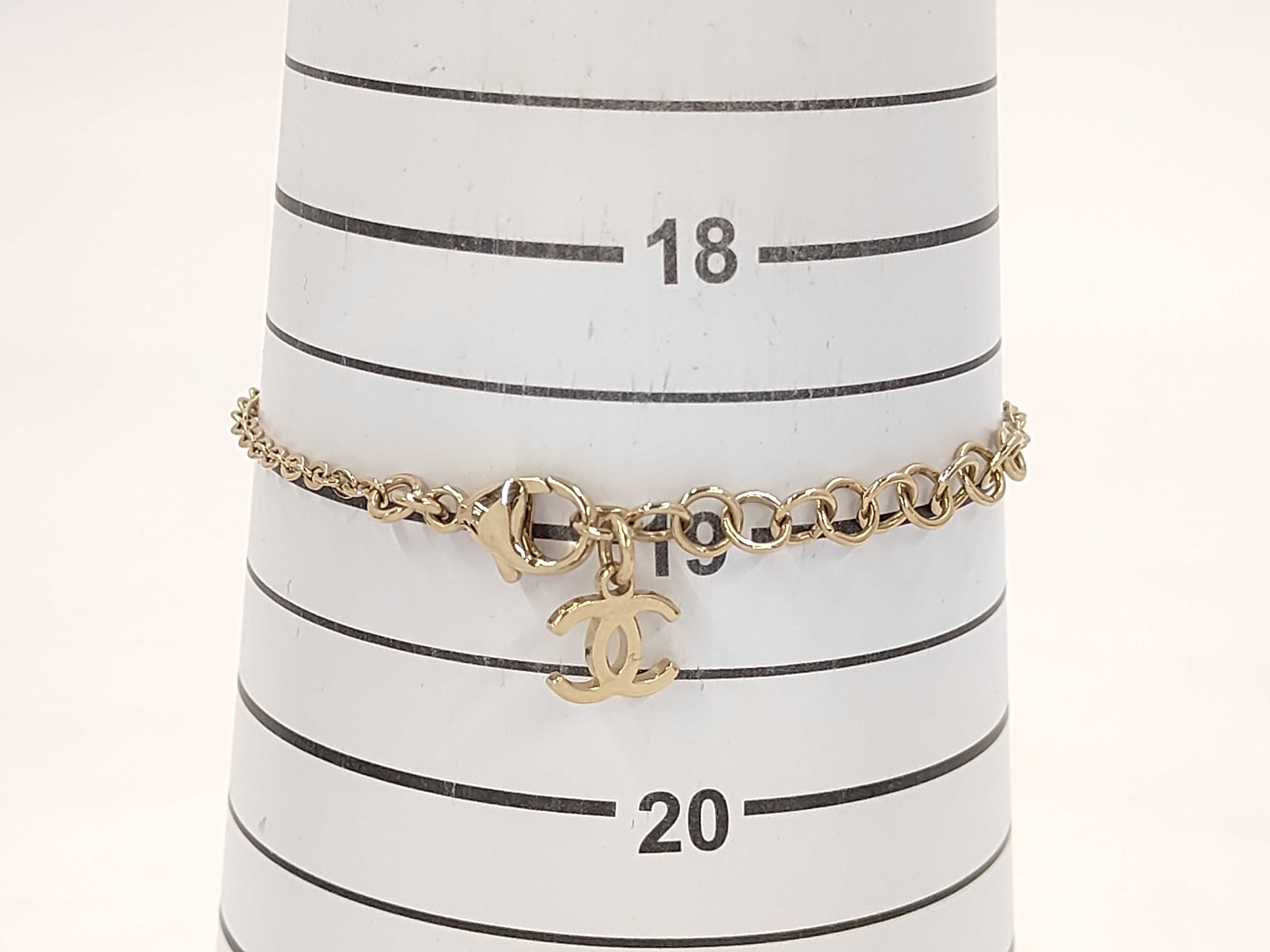 Metal x Strass Coco Mark Rhinestone Bracelet/Bangle (with box) — view 6