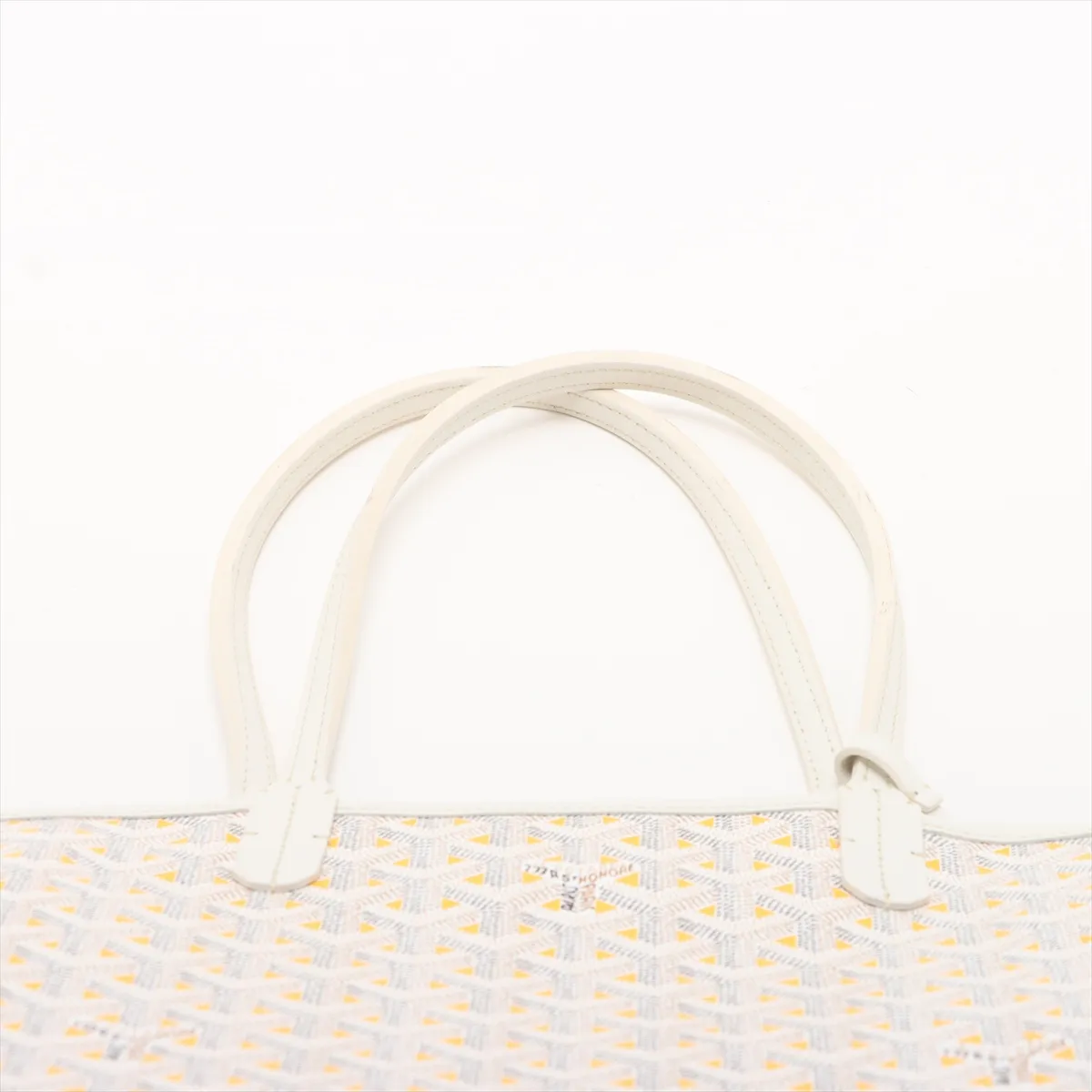 Saint Louis PM PVC x Leather Tote Bag, White — view 6