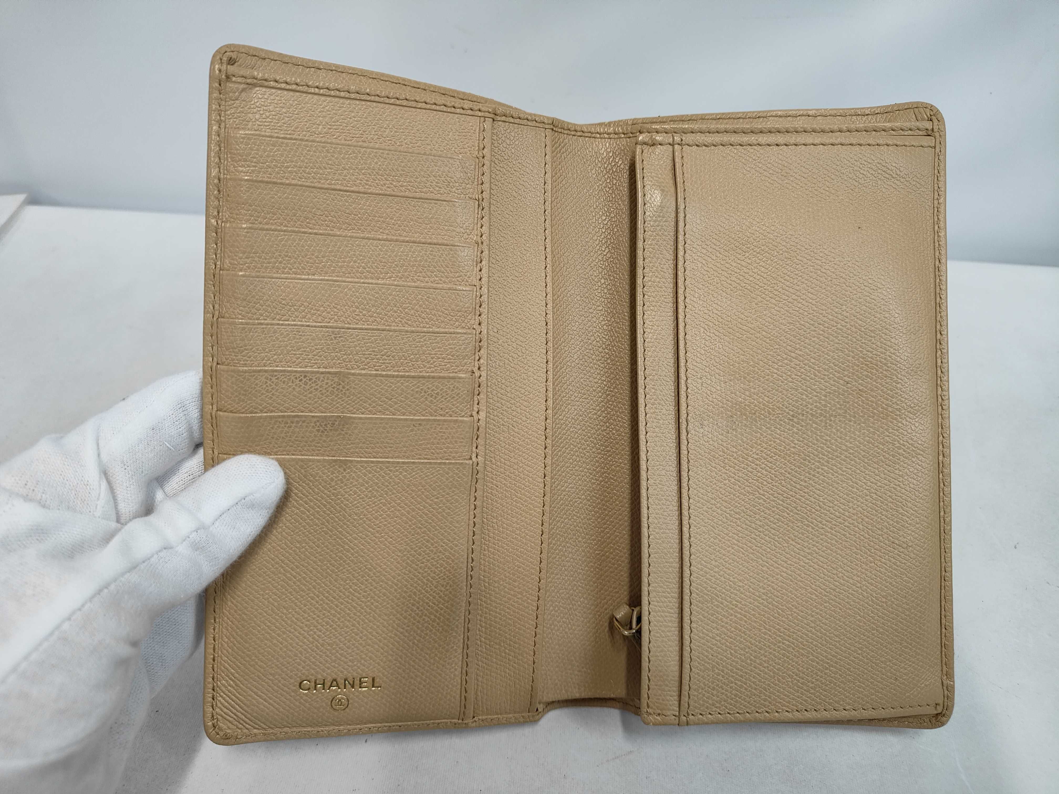 Calfskin Coco Mark Long Wallet (Serial Number 10) — view 6