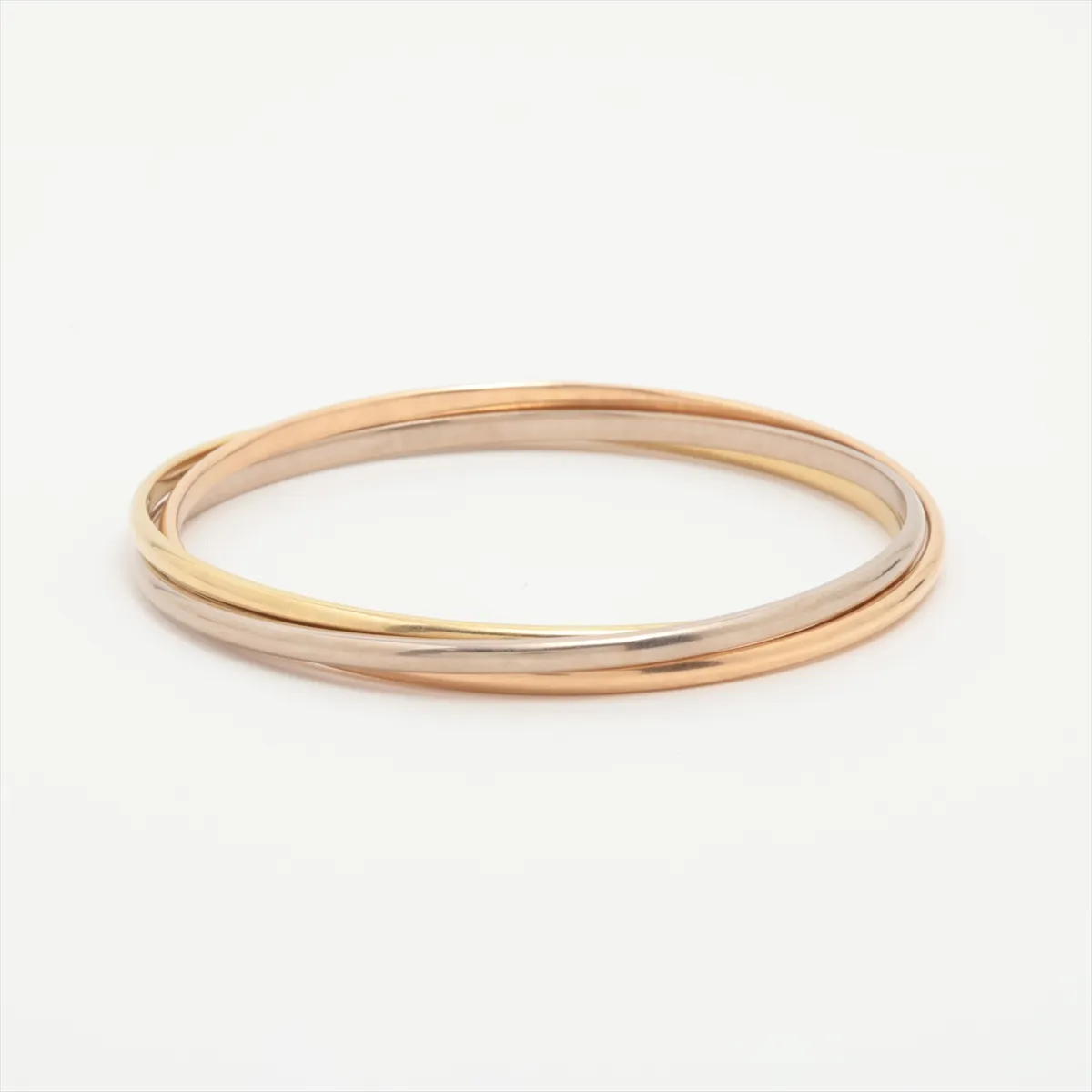Trinity Bracelet 750 (Yellow Gold x Pink Gold x White Gold) 38.4g 17 OJY892 B6050217 — view 2